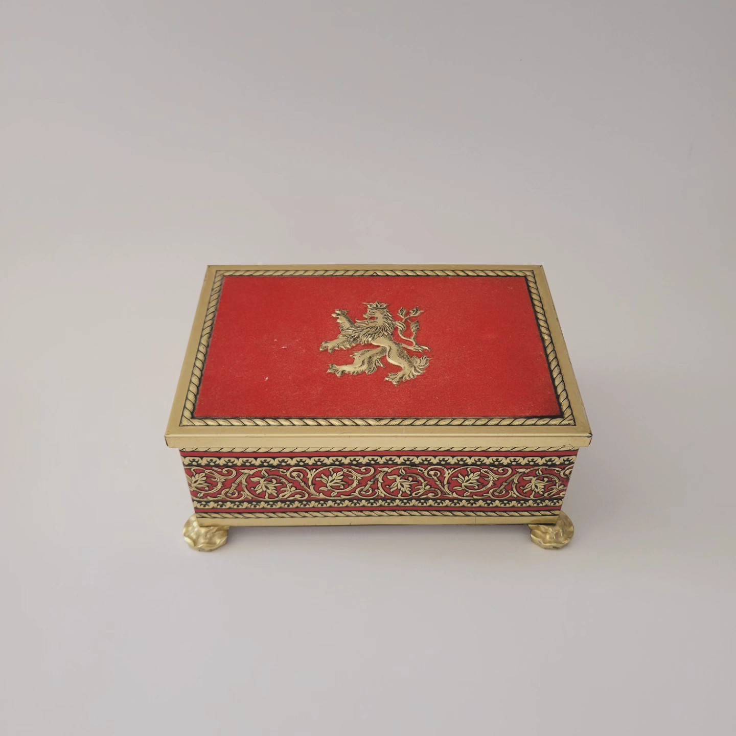 Vintage Blue Bird Confectionary Footed Box