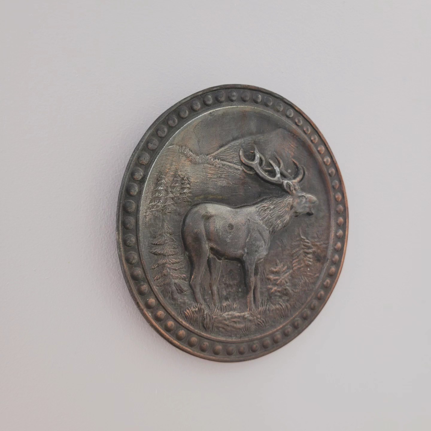 Vintage Stag Wall Medallion — view 2