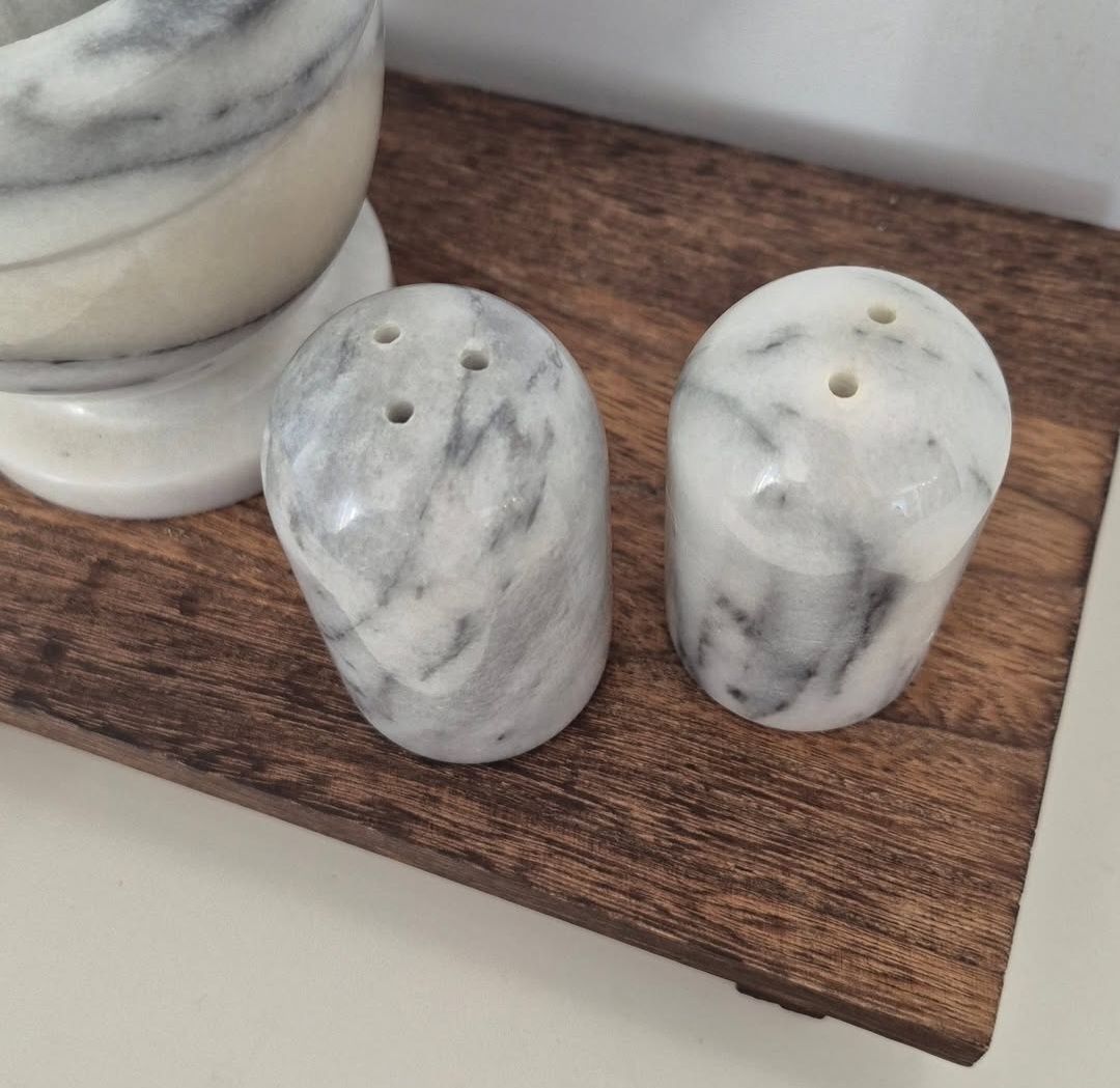 Marble Salt and Pepper Shakers — view 2