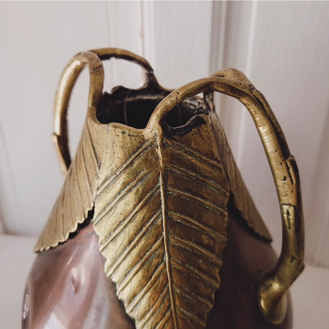 Antique Chinese Copper & Brass Vase — view 2