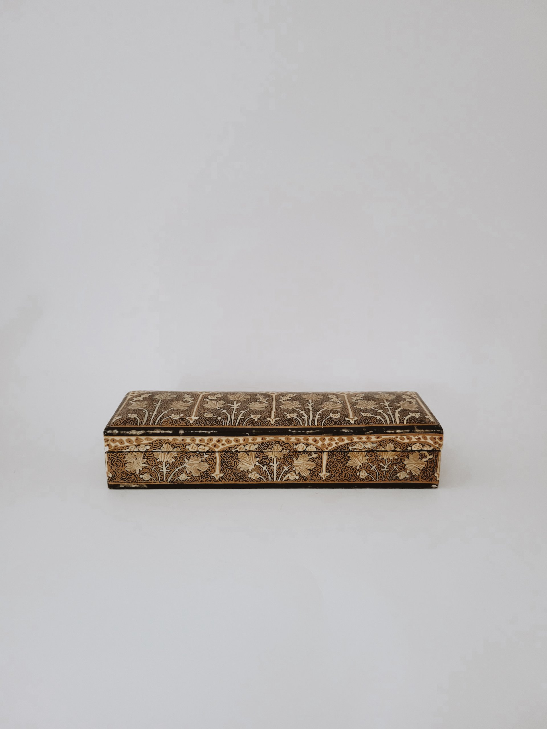 Vintage Kashmir Papier-mâché Box