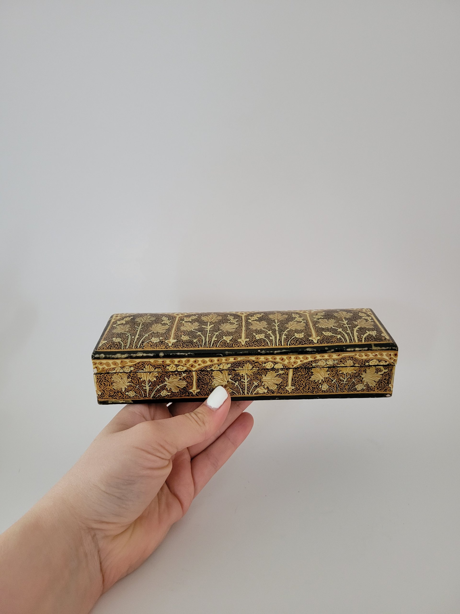 Vintage Kashmir Papier-mâché Box — view 7