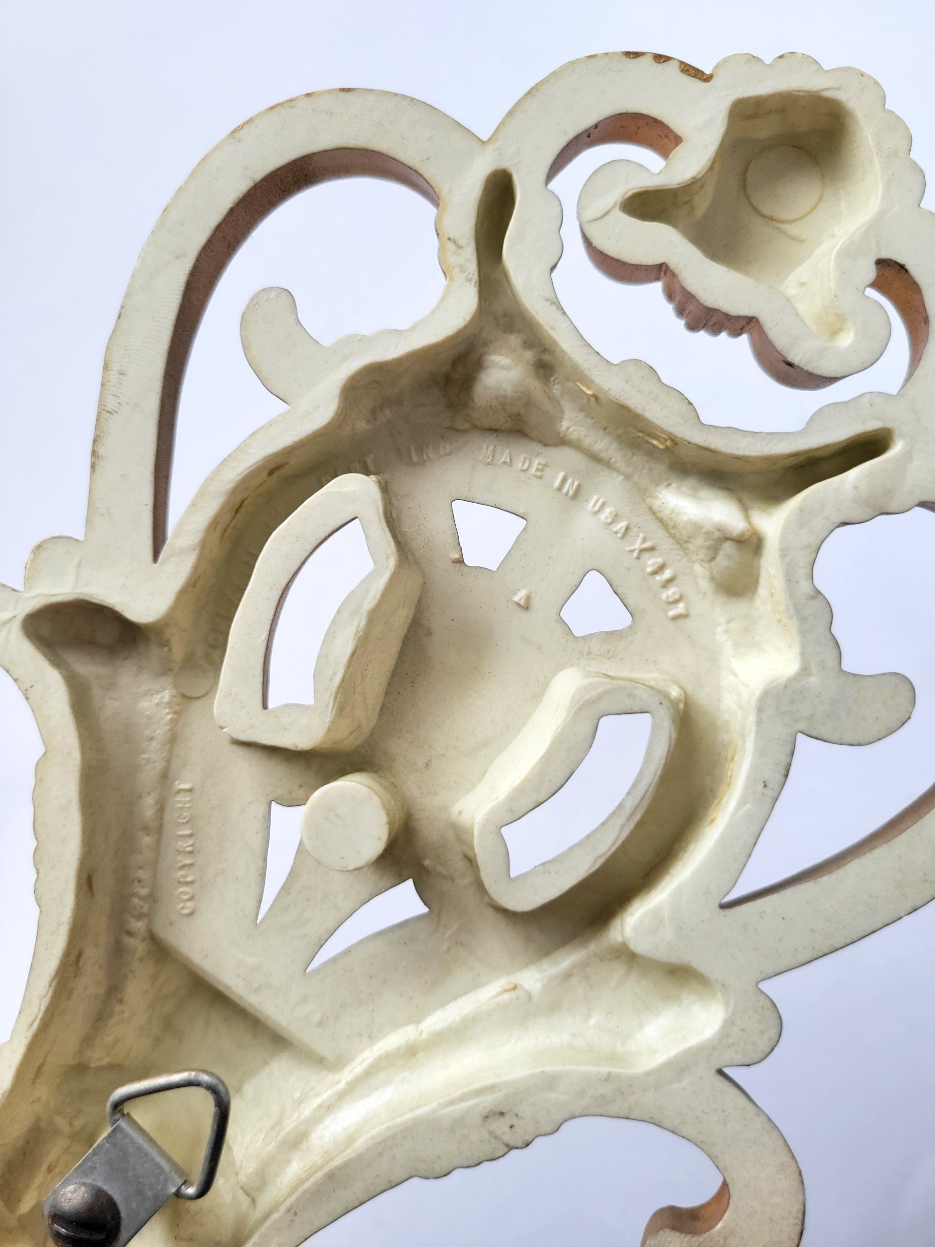 Vintage Syroco Candle Sconce — view 5