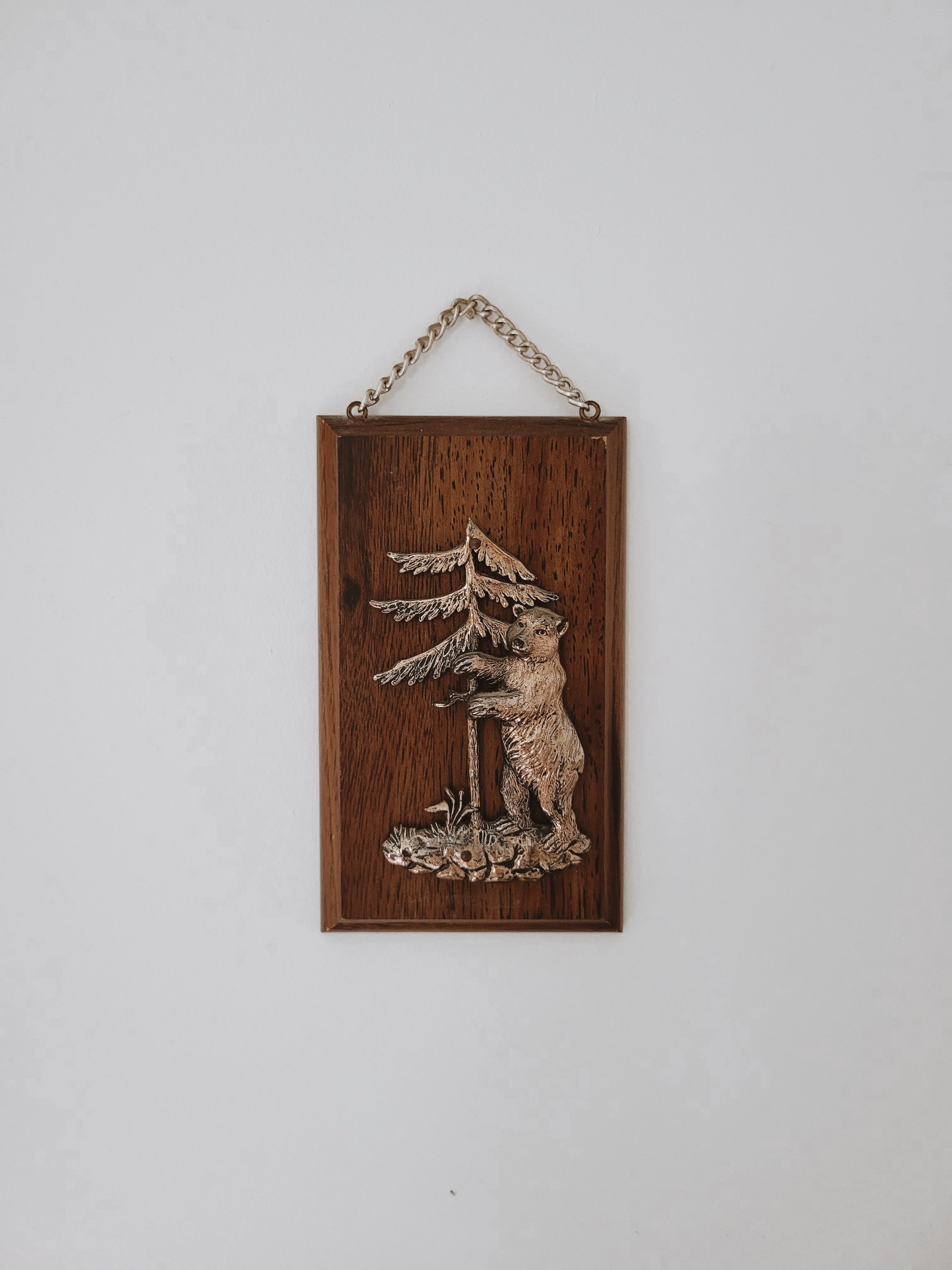 Vintage Bear Wall Plaque