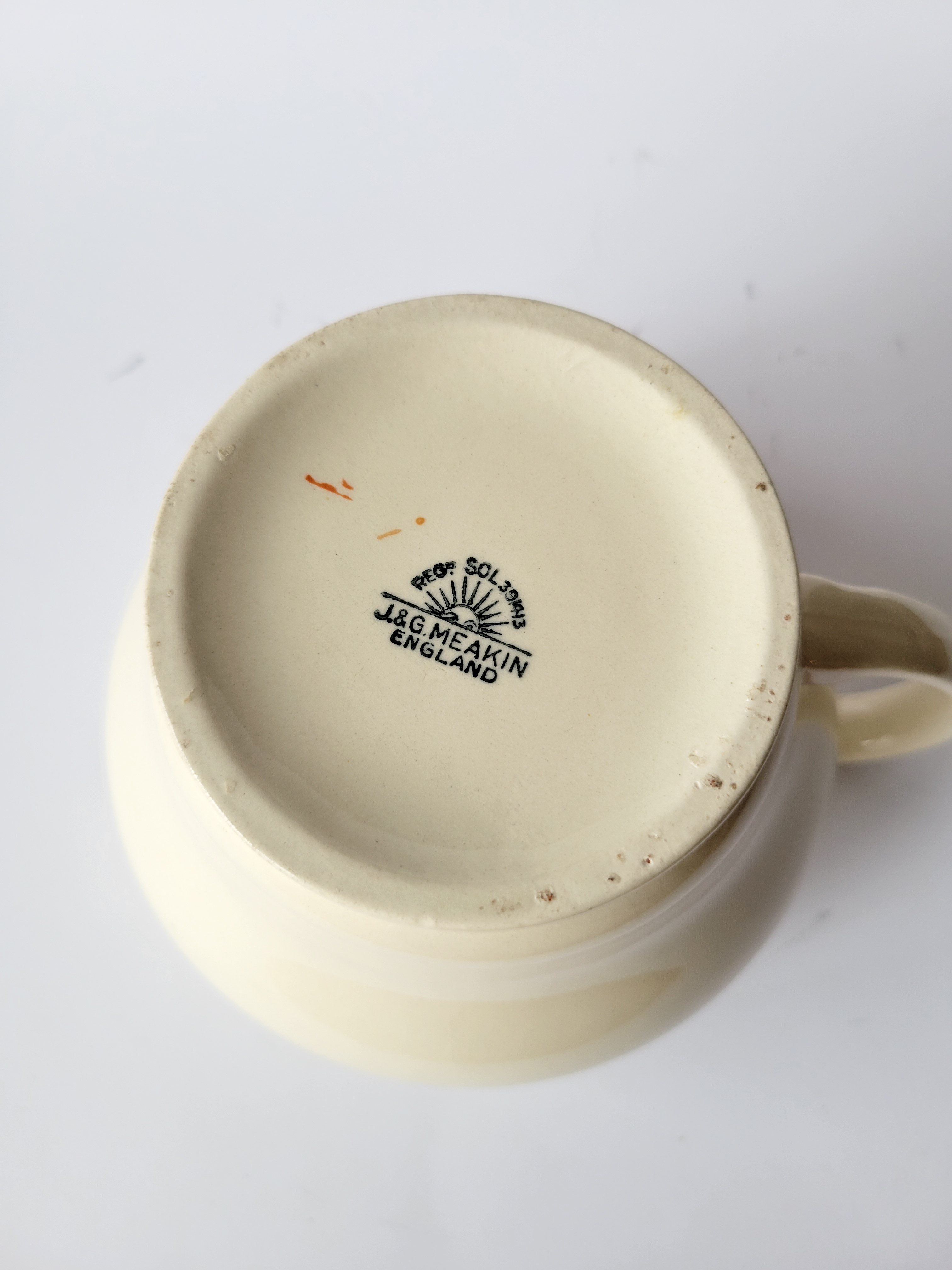 Antique J&G Meakin SOL Pitcher — view 6