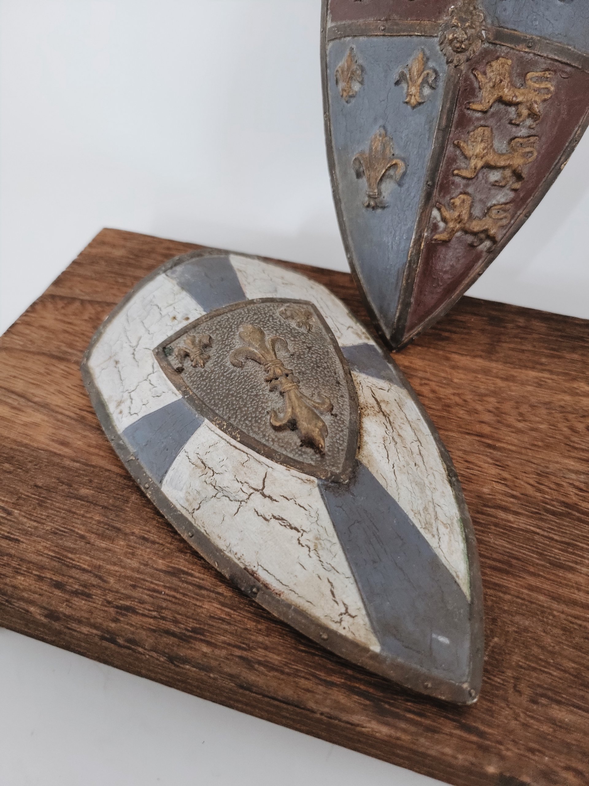 Vintage Medieval Heraldic Shield Wall Plaques — view 3