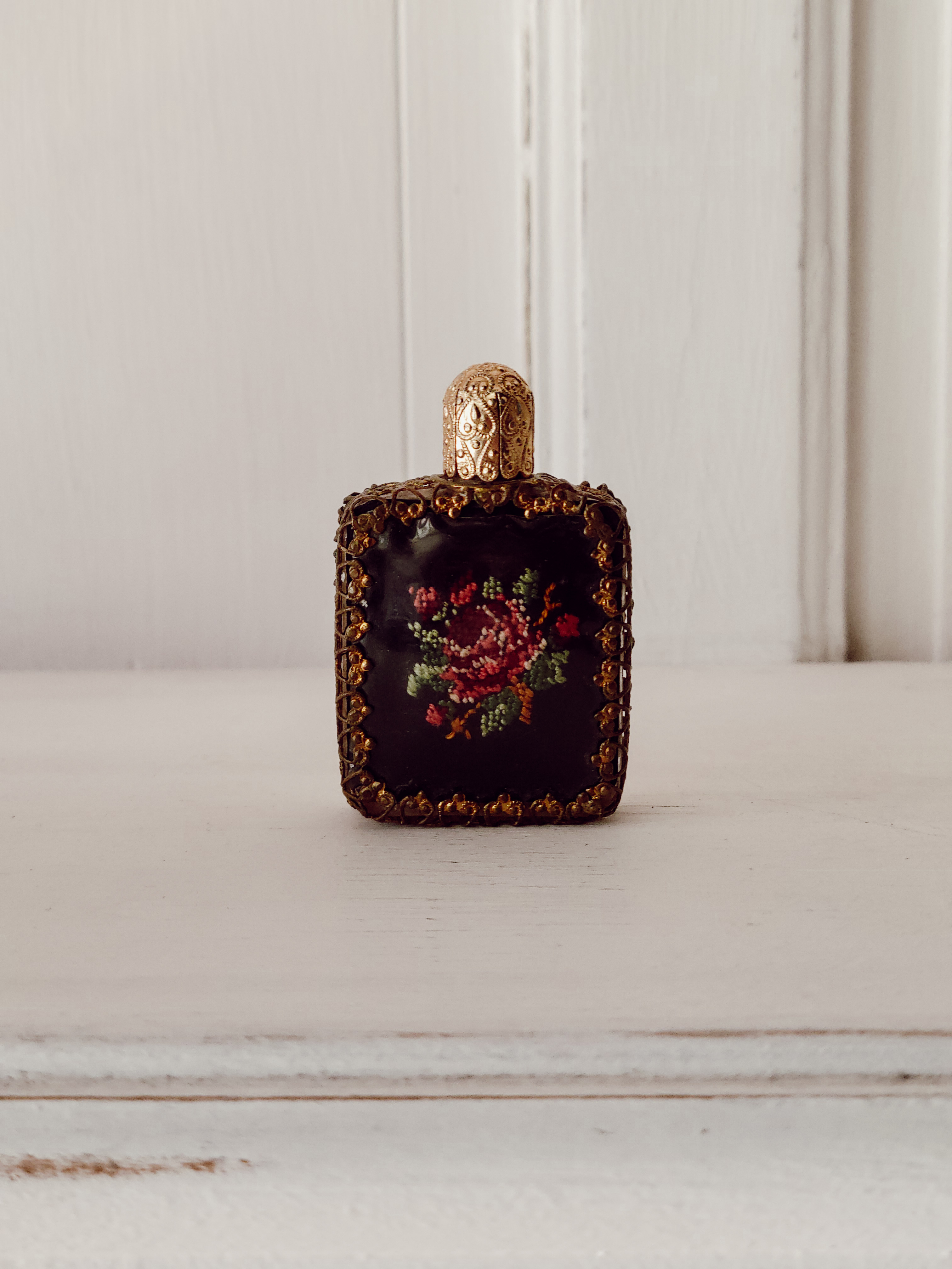 Vintage Filigree Perfume Bottle