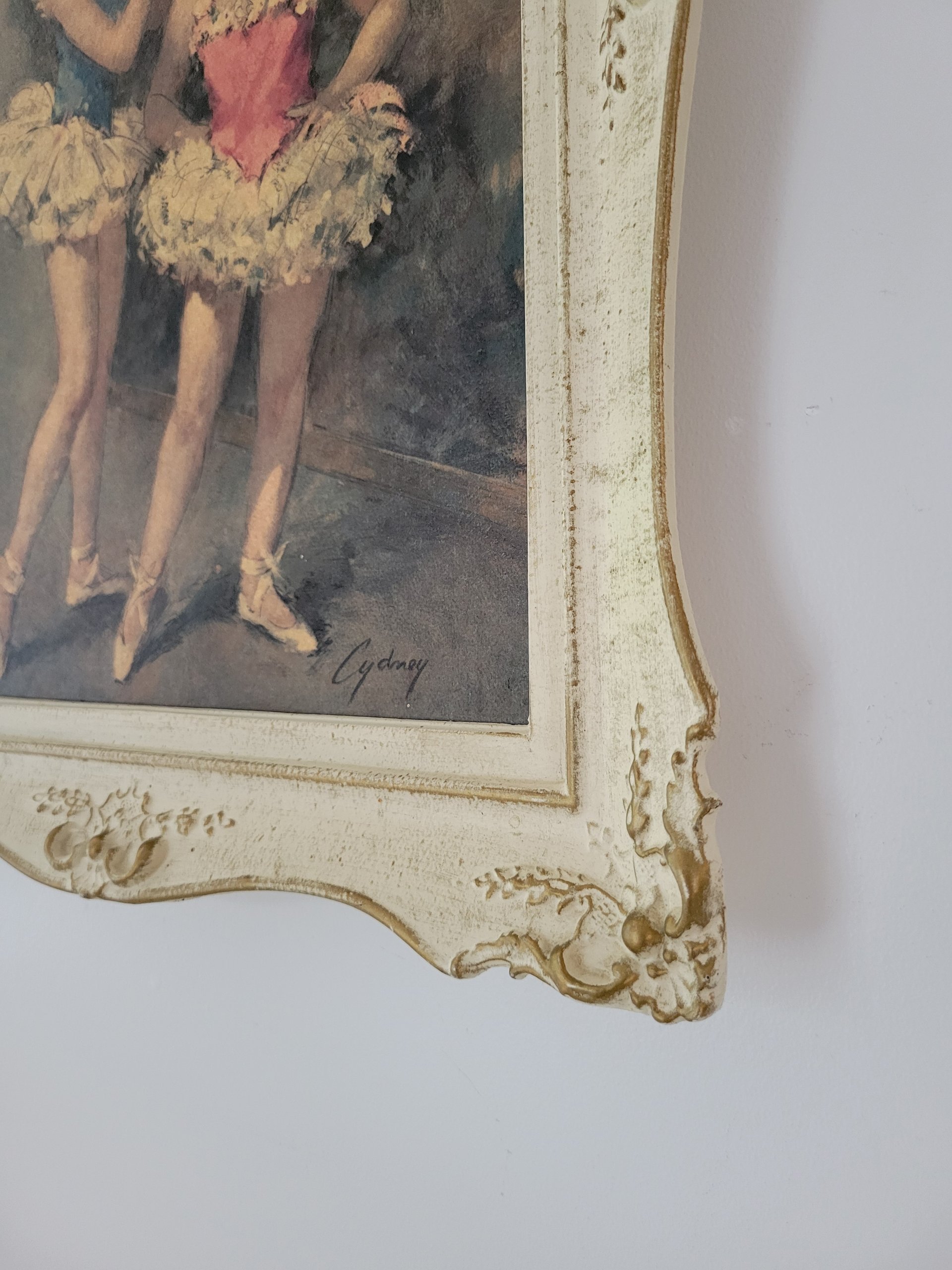 Vintage Framed Cydney Grossman Print — view 3