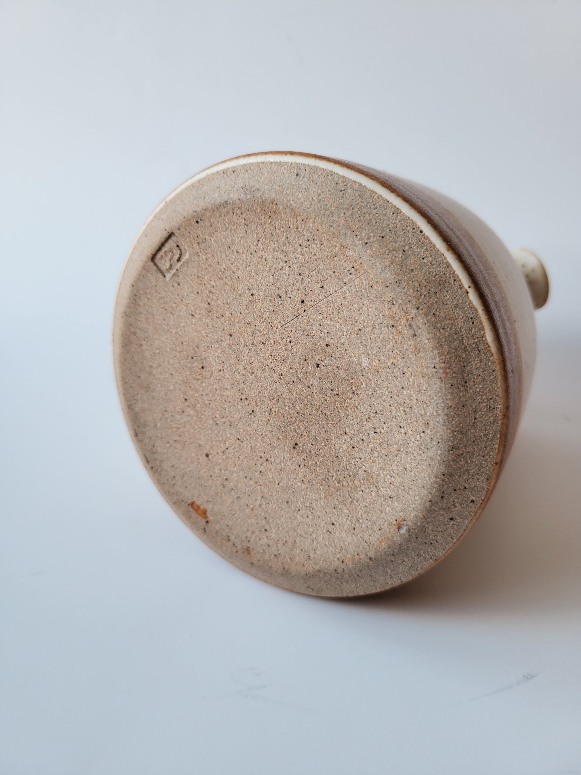 Handmade Speckled Studio Pottery Pitcher — view 5
