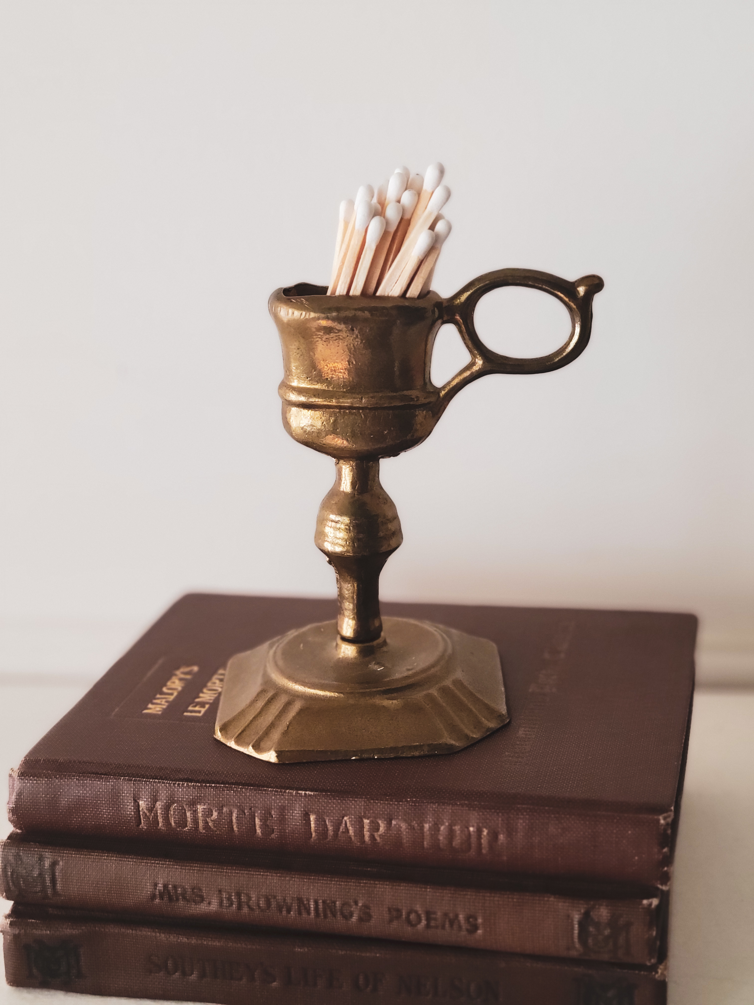 Vintage Brass Match Holder