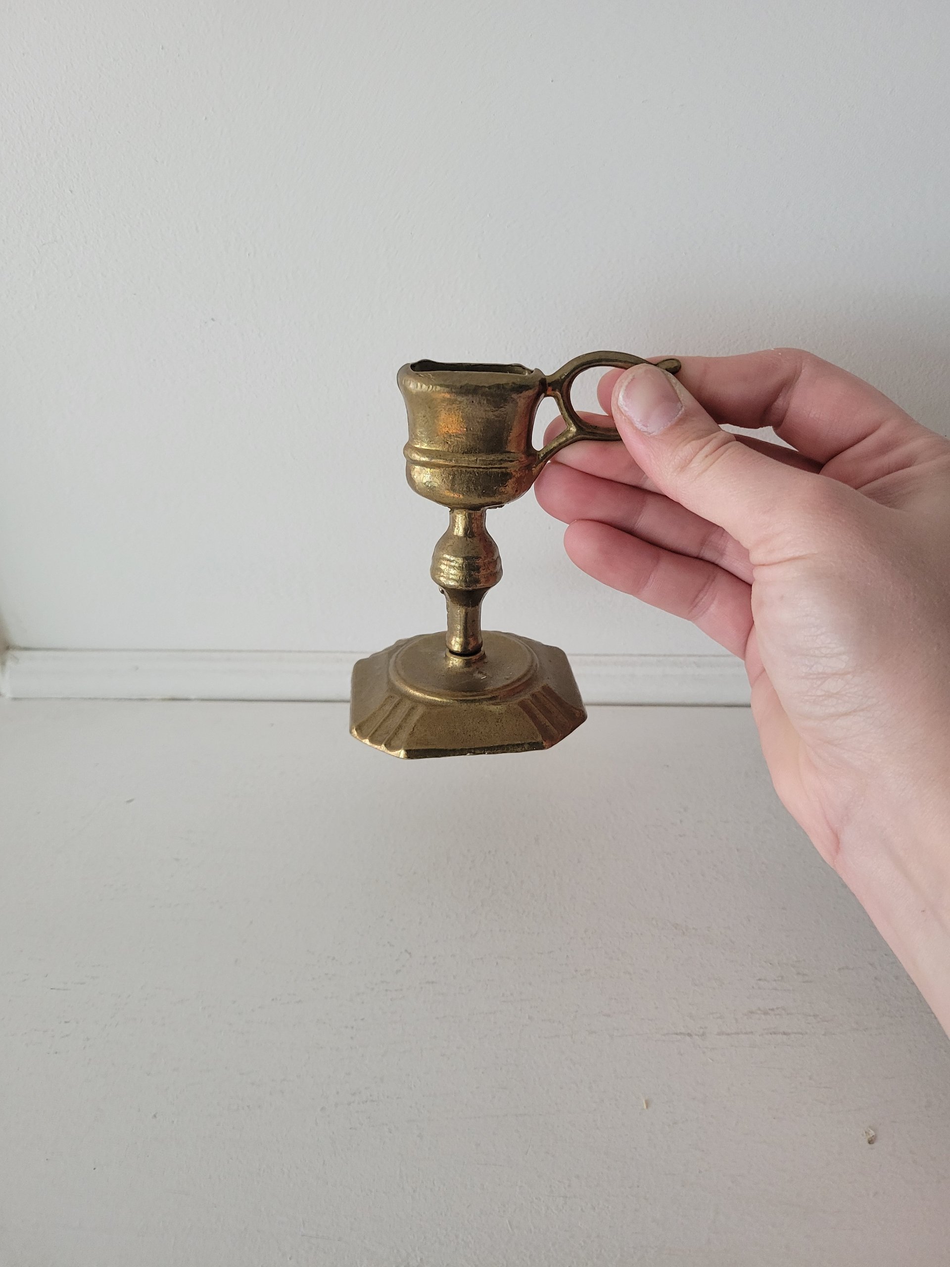 Vintage Brass Match Holder — view 4