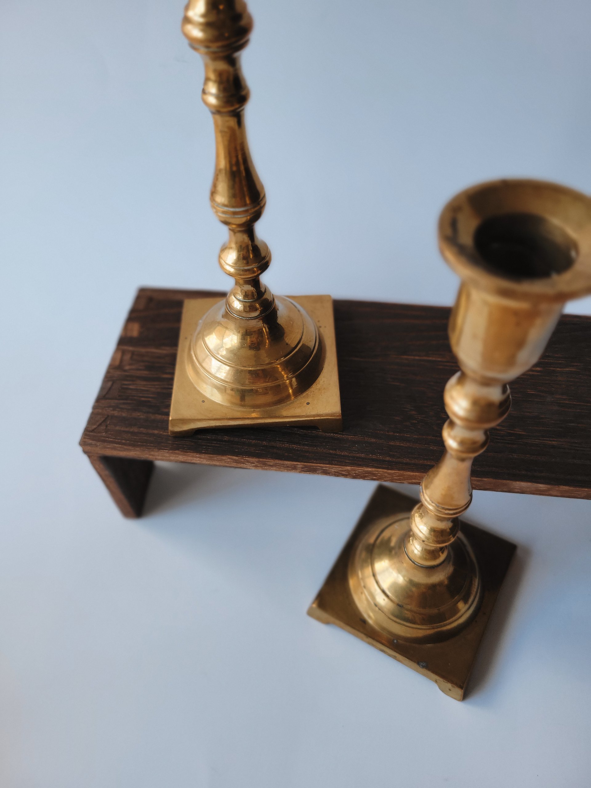 Pair of Brass Candlesticks — view 2