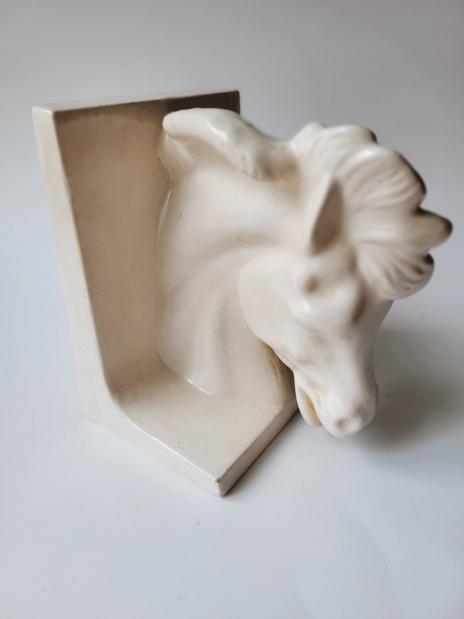 Ceramic Horsehead Bookend — view 3