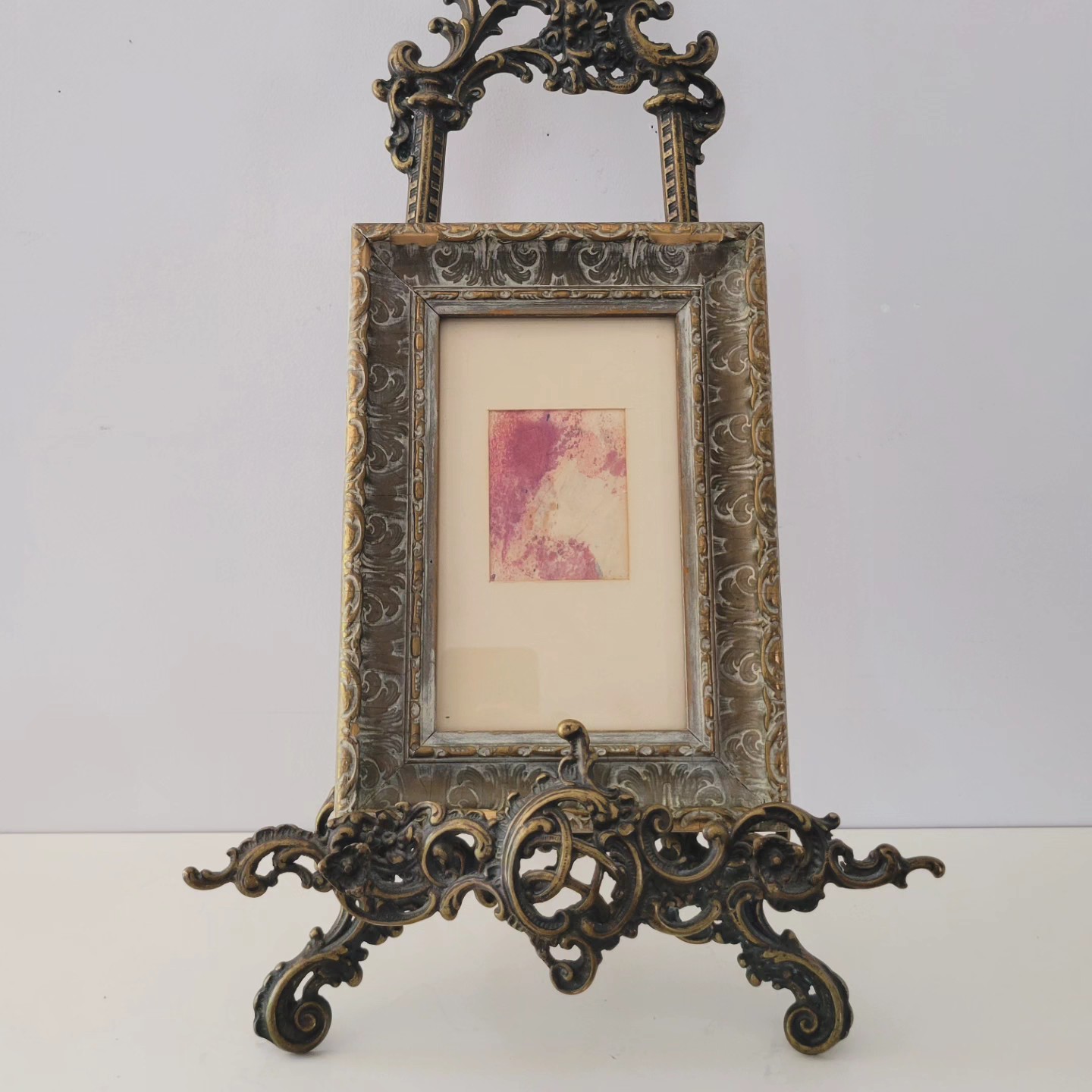 Pair Vintage Framed Watercolor Paintings