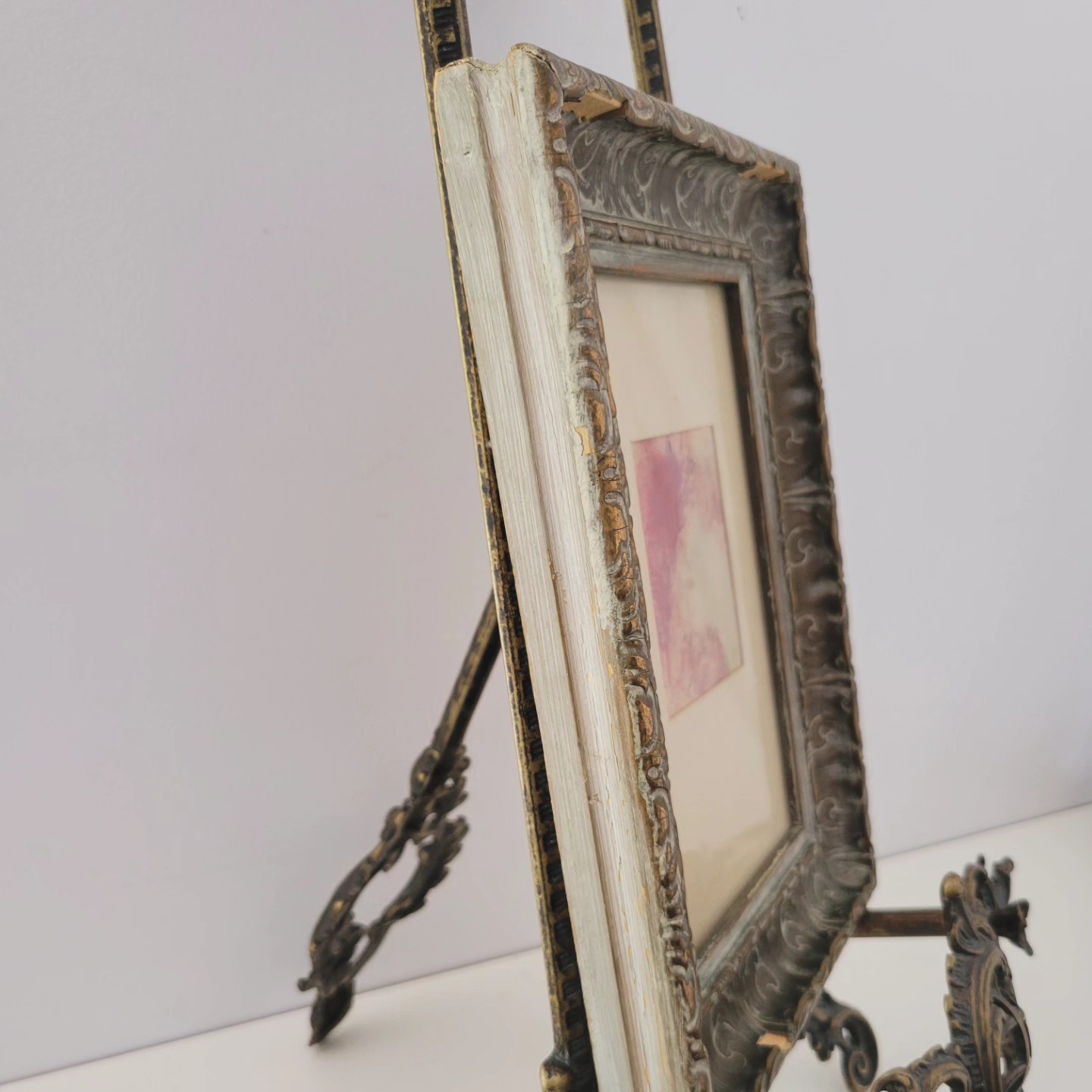 Pair Vintage Framed Watercolor Paintings — view 4