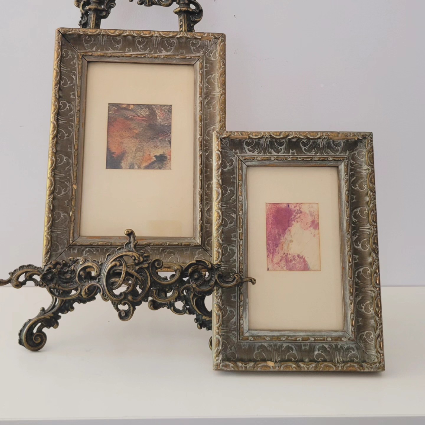 Pair Vintage Framed Watercolor Paintings — view 7