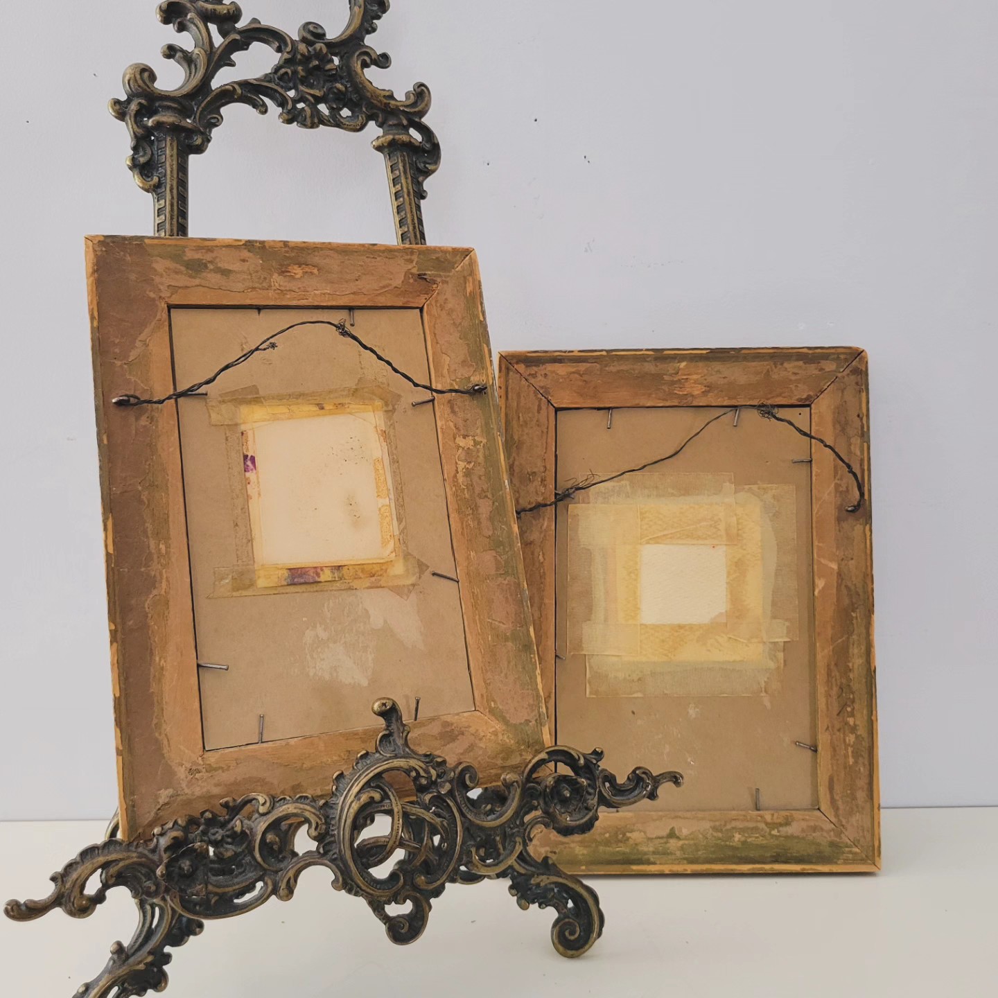 Pair Vintage Framed Watercolor Paintings — view 8