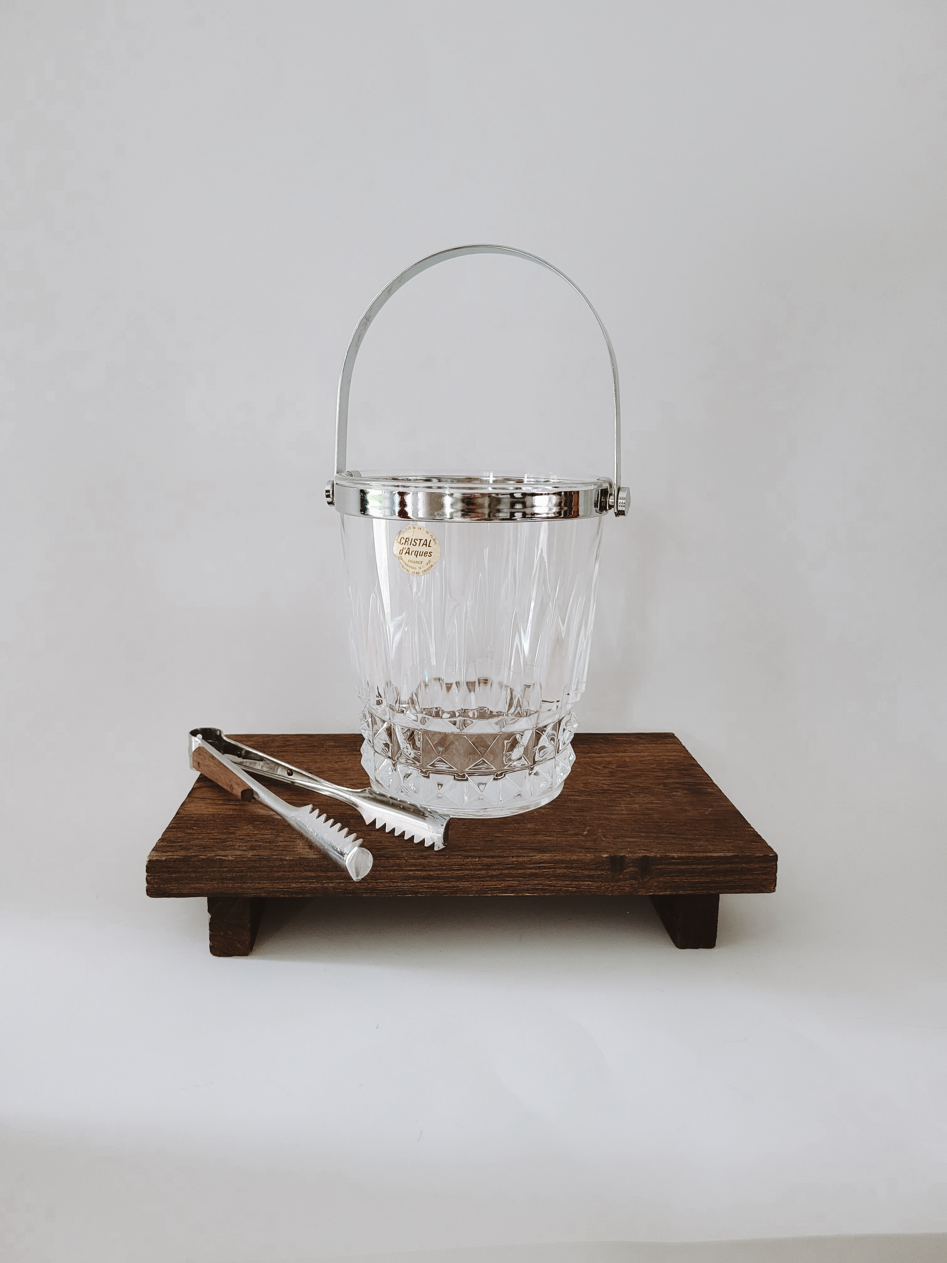 French Cristal D'Arques Ice Bucket
