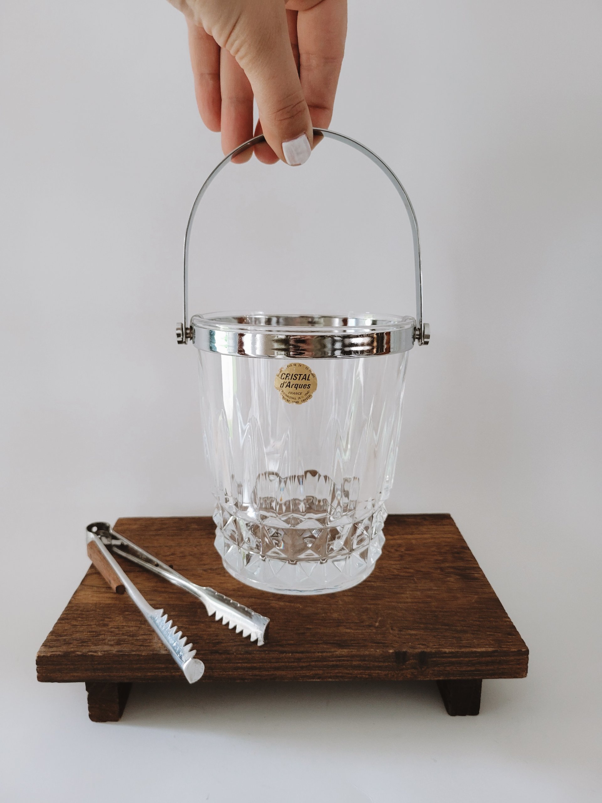 French Cristal D'Arques Ice Bucket — view 5