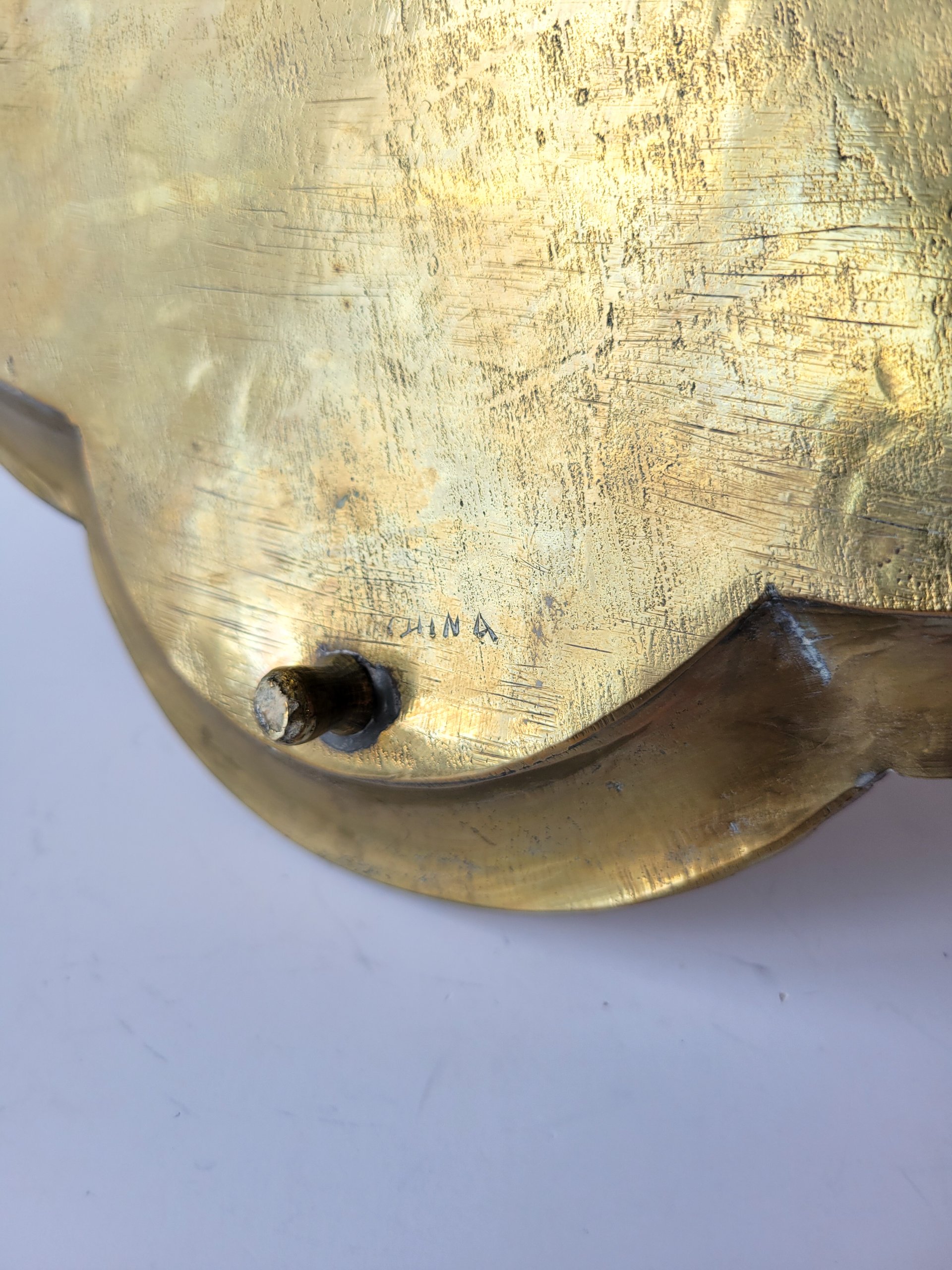 Brass Footed Quatrefoil Tray — view 5