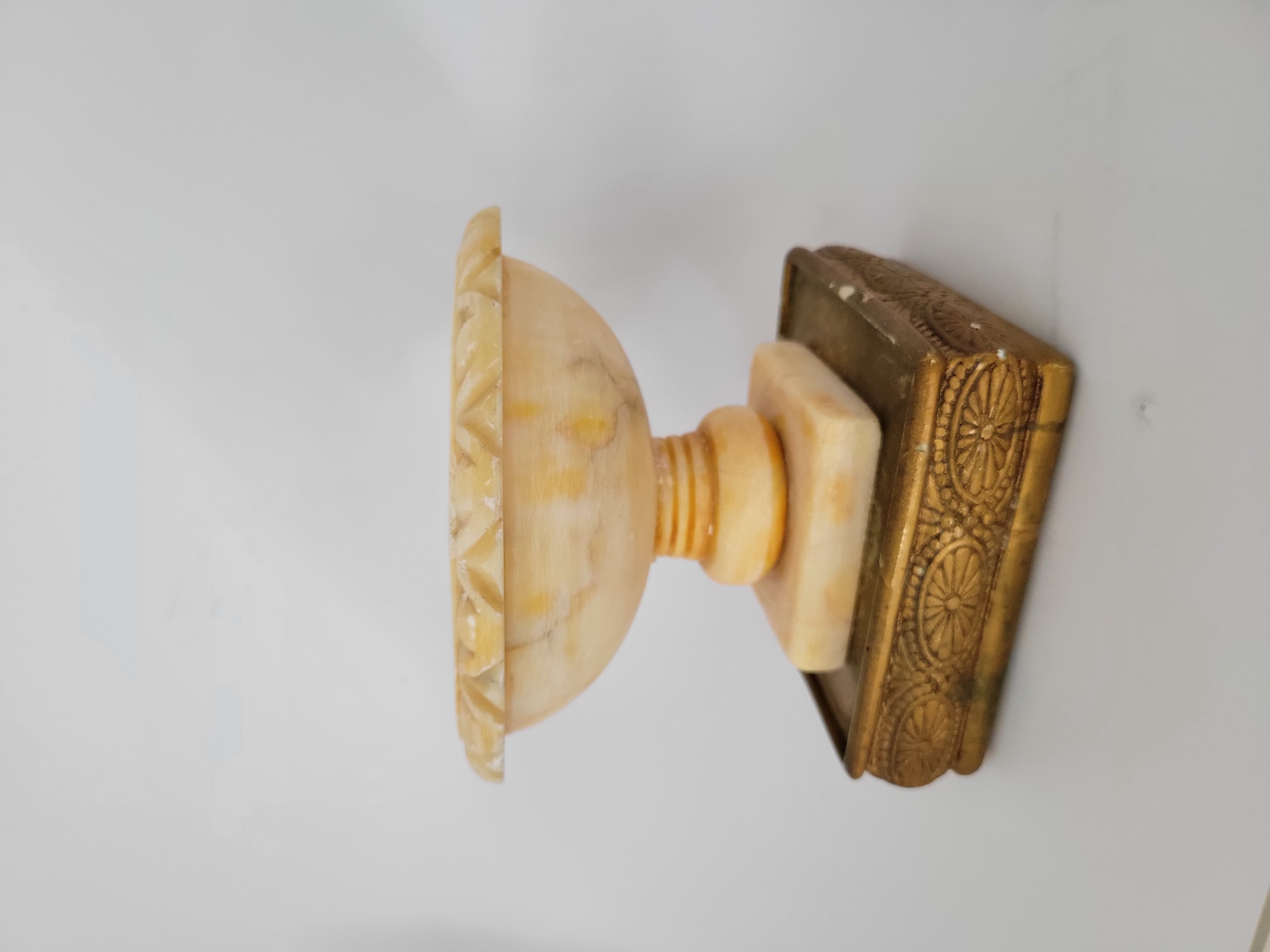Alabaster Birdbath — view 2