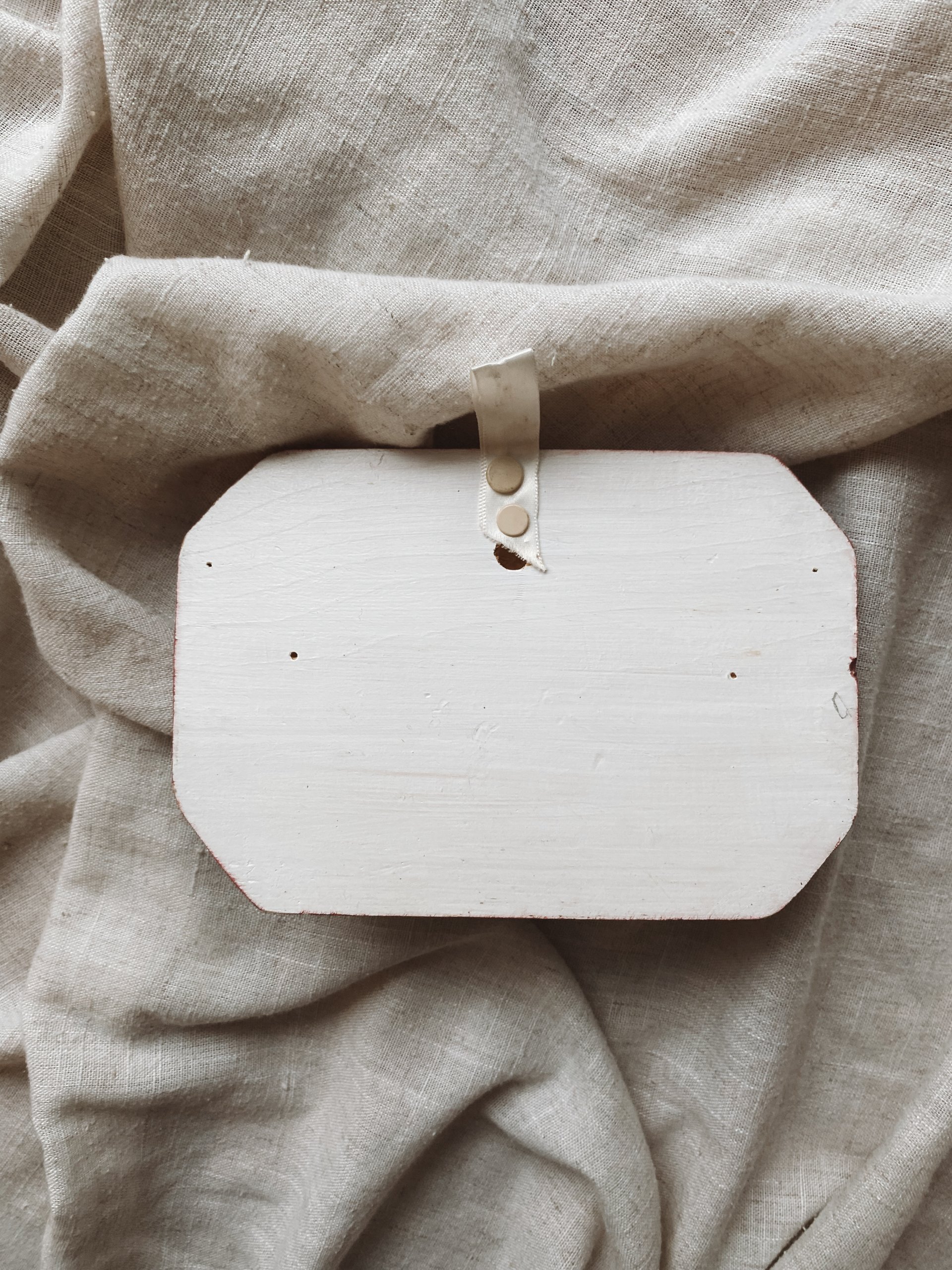 Vintage Hand-painted Floral Key Rack — view 3