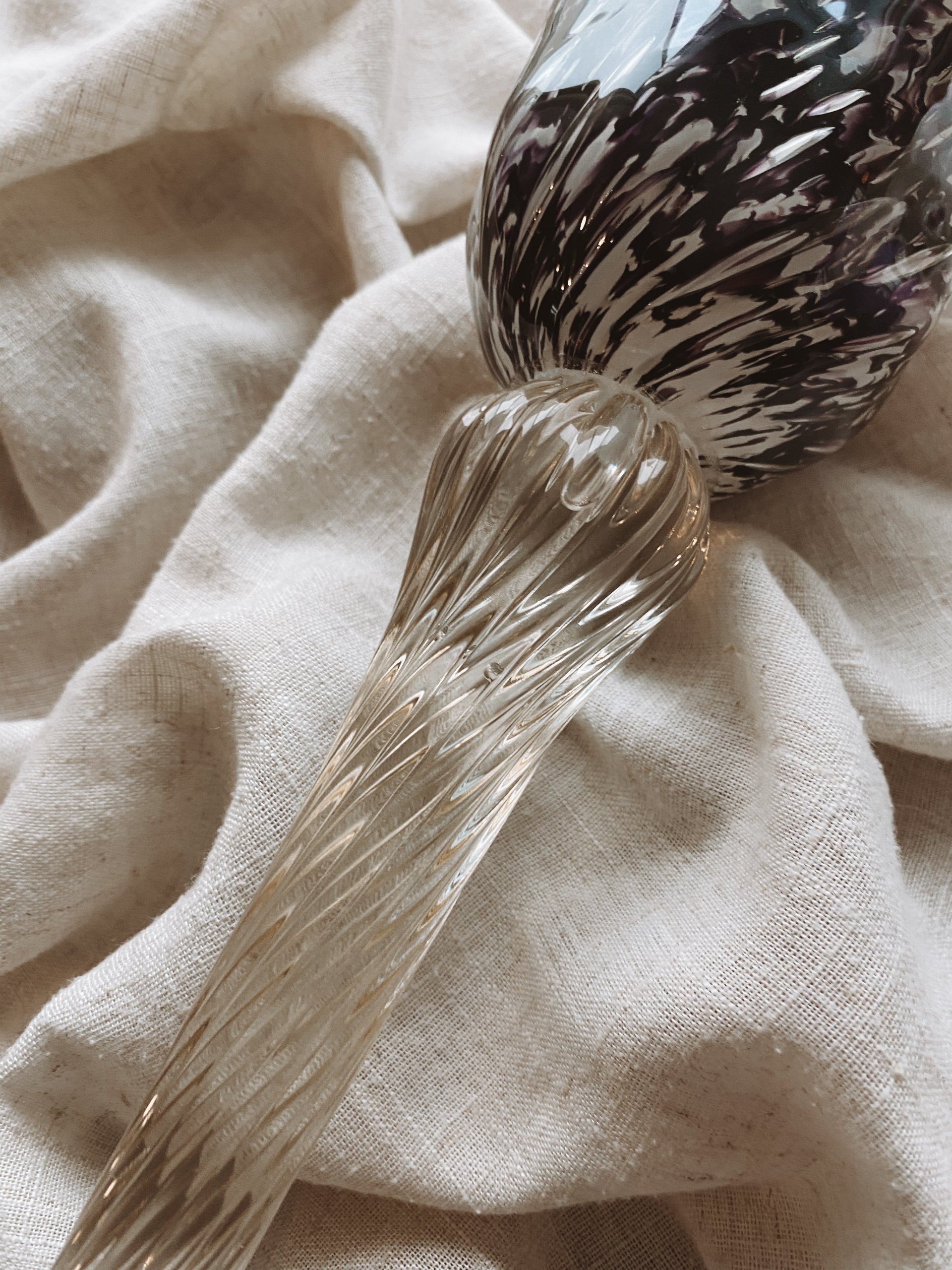 Vintage Murano Glass Tulip Candle Holder — view 3