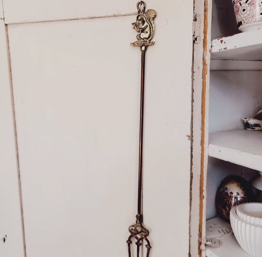 Brass Squirrel Fire Toasting Fork — view 3