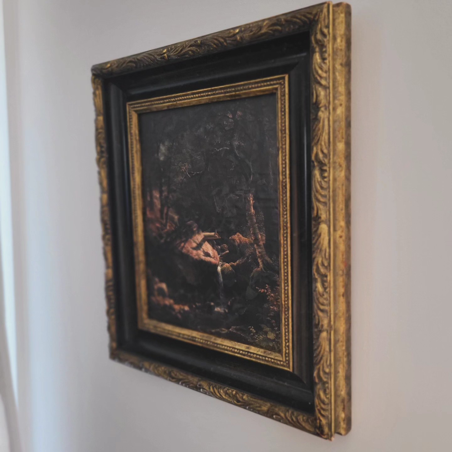 Black & Gold Wood Frame with Print — view 2