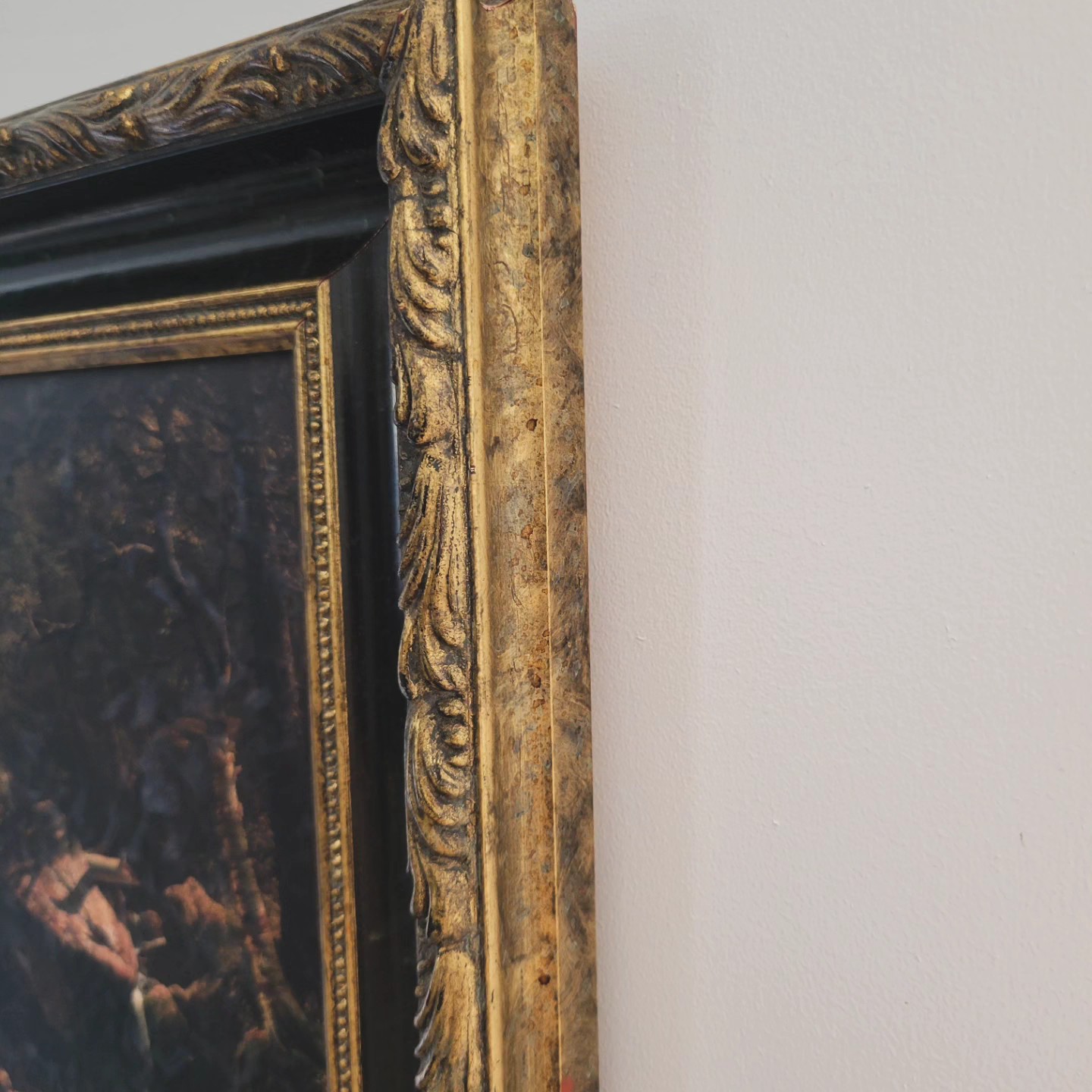 Black & Gold Wood Frame with Print — view 3
