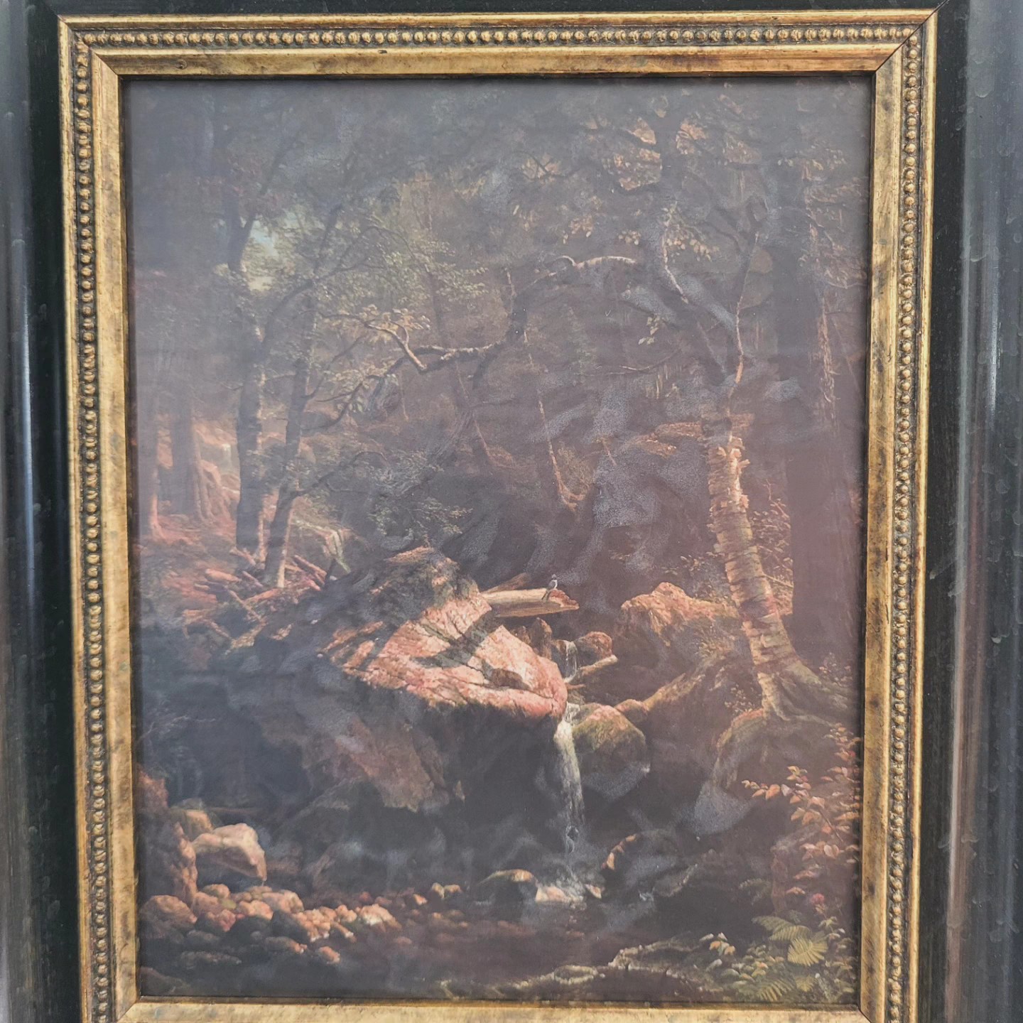 Black & Gold Wood Frame with Print — view 4