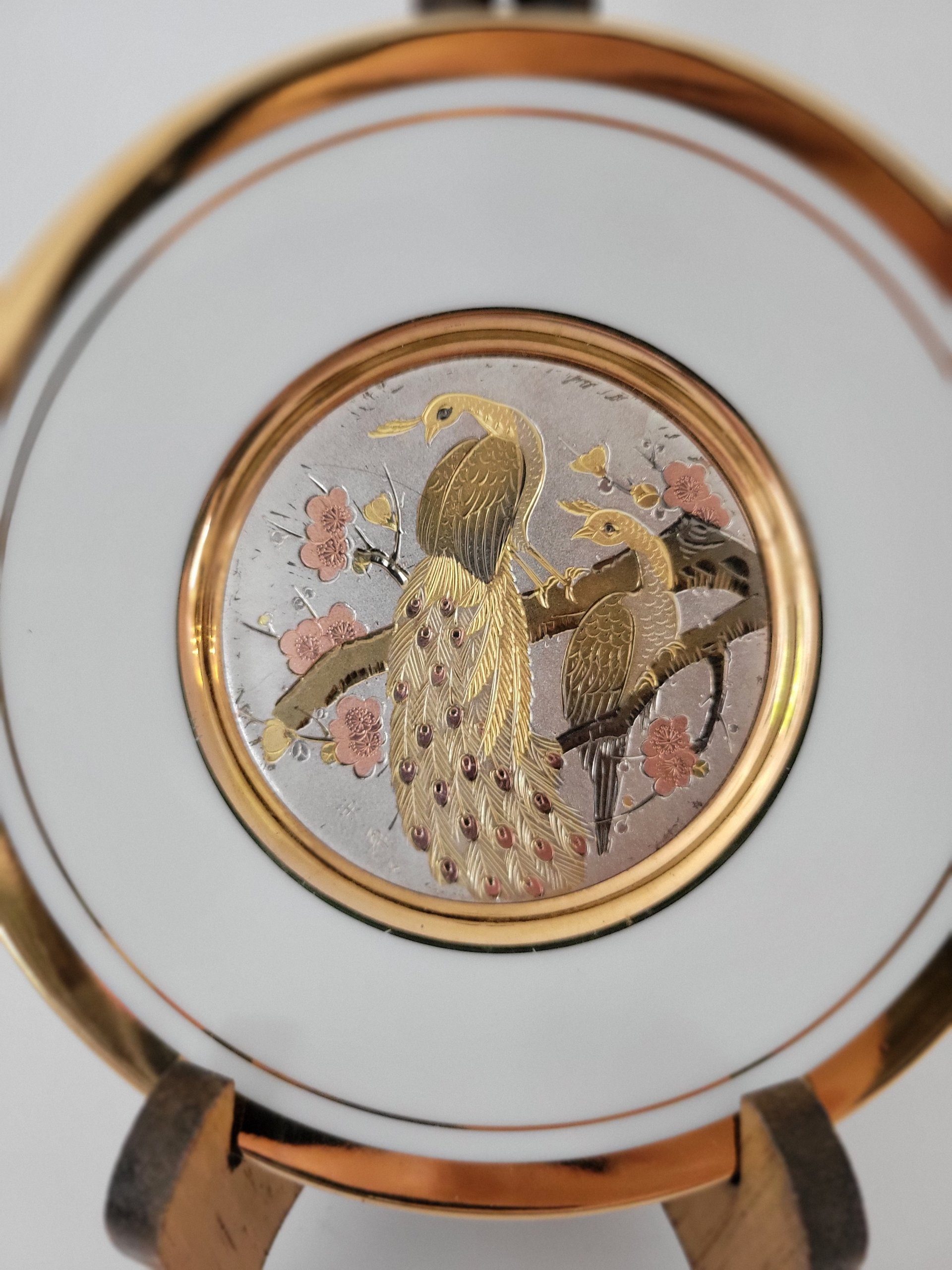 Vintage Art of Chokin Gilt Rim Plate — view 2