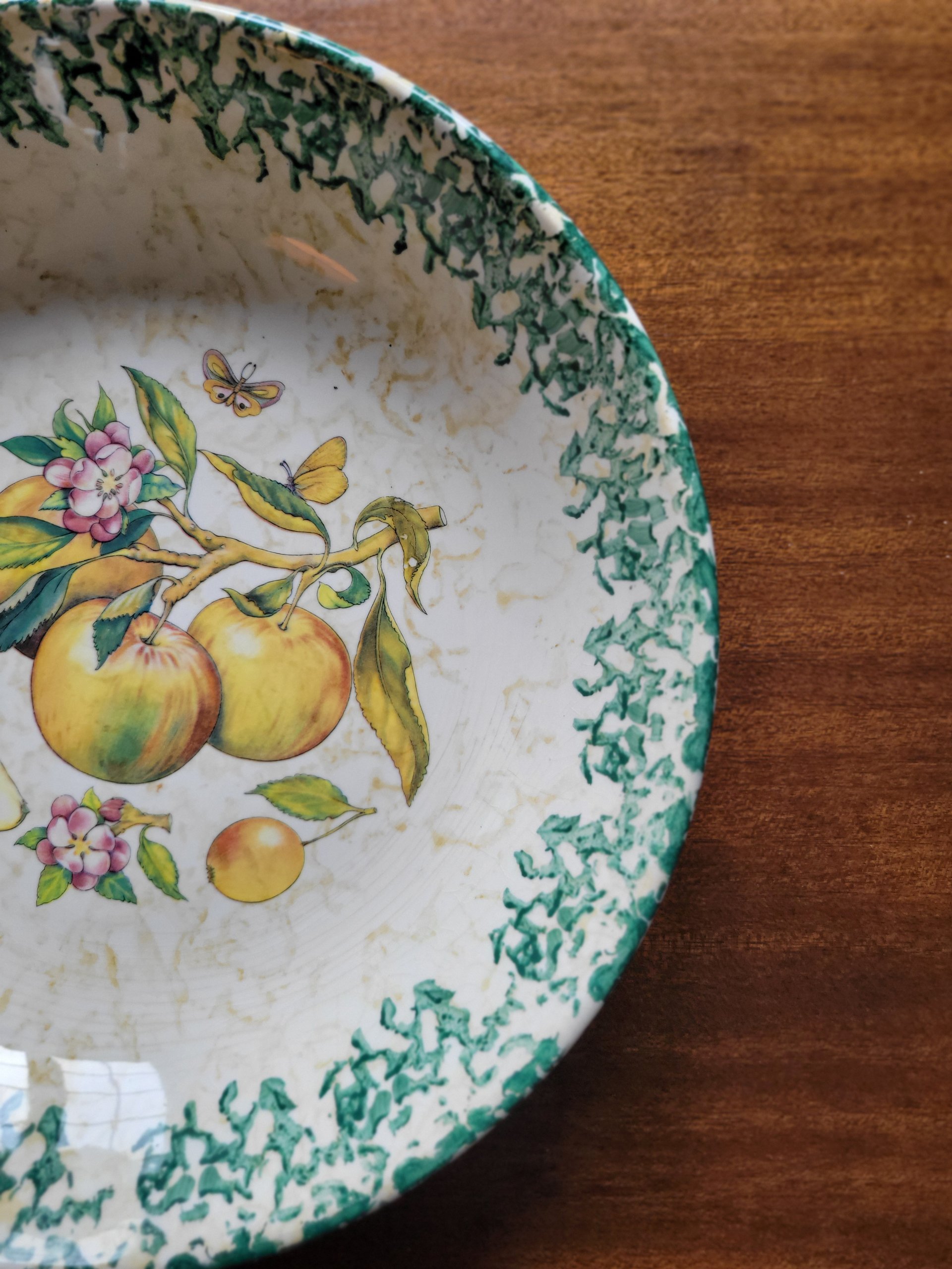 Vintage Himark Italian Apple & Butterfly Bowl — view 4