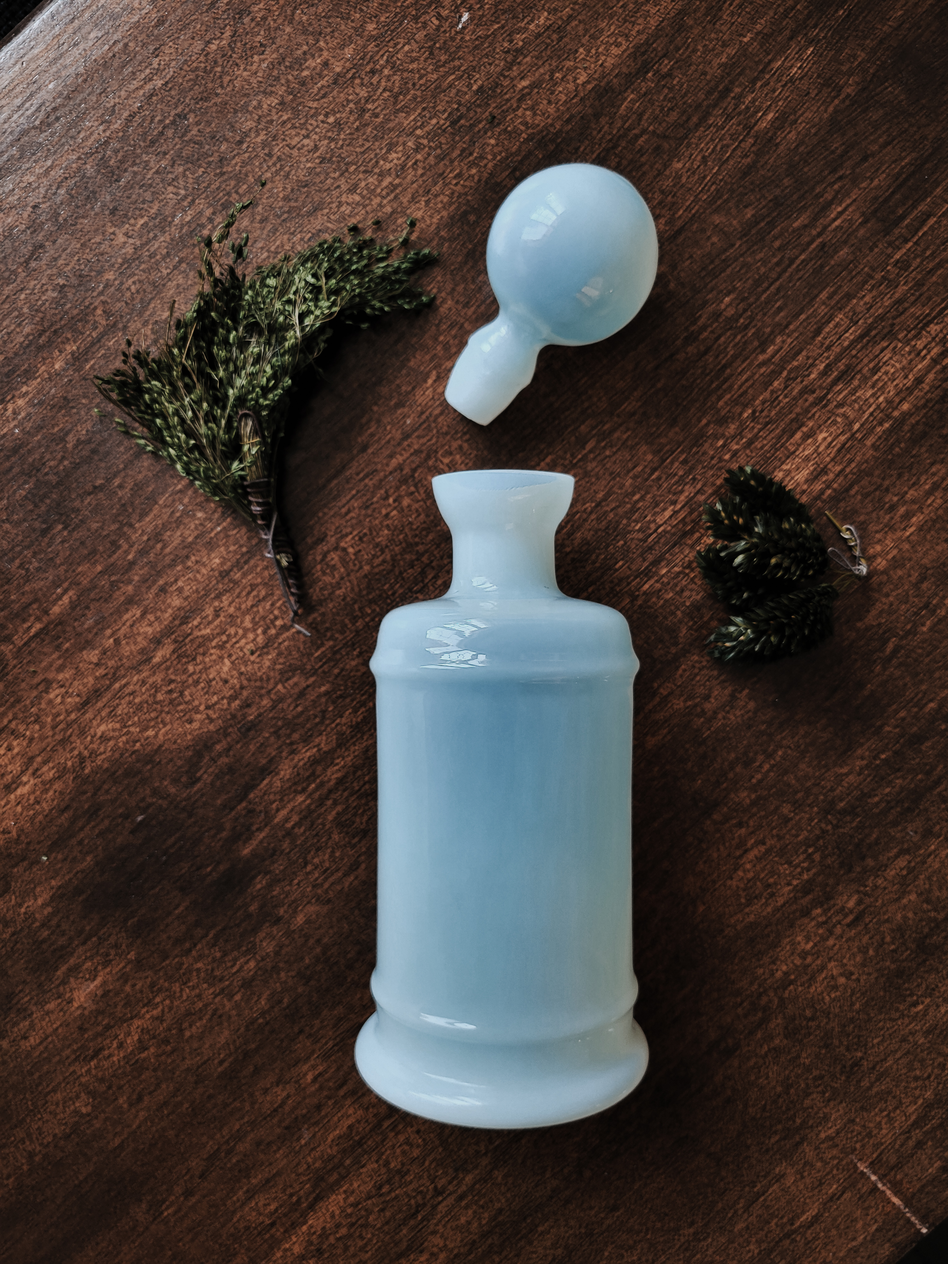 French Opaline Bottle