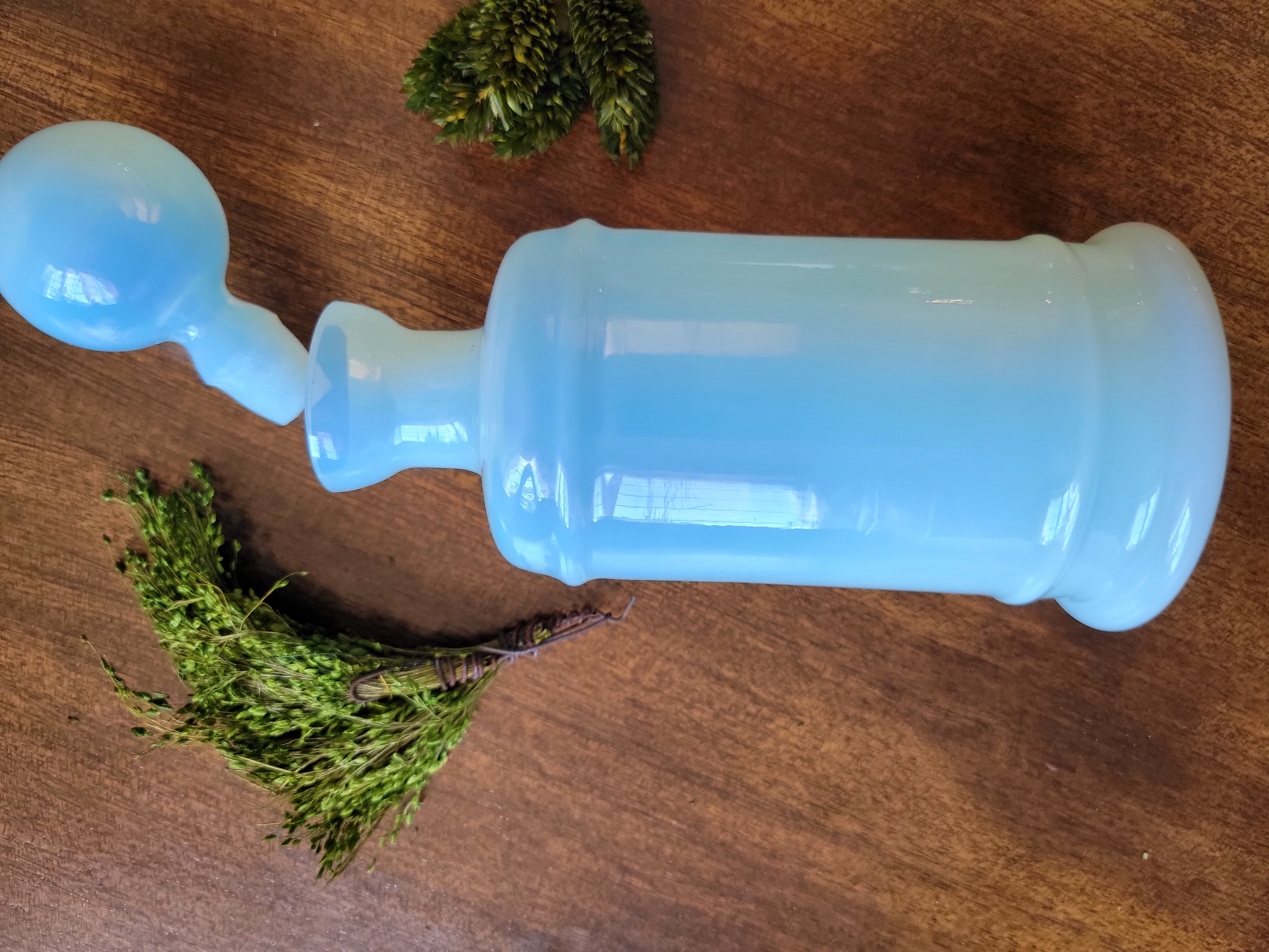 French Opaline Bottle — view 4