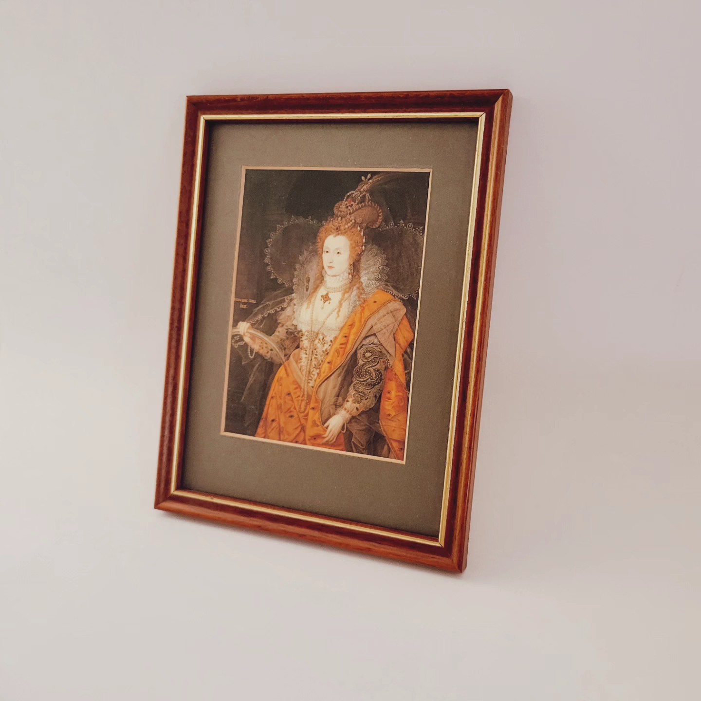 Vintage Queen Elizabeth Framed Print