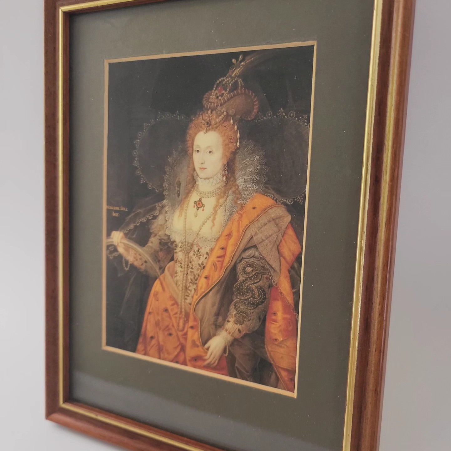 Vintage Queen Elizabeth Framed Print — view 2