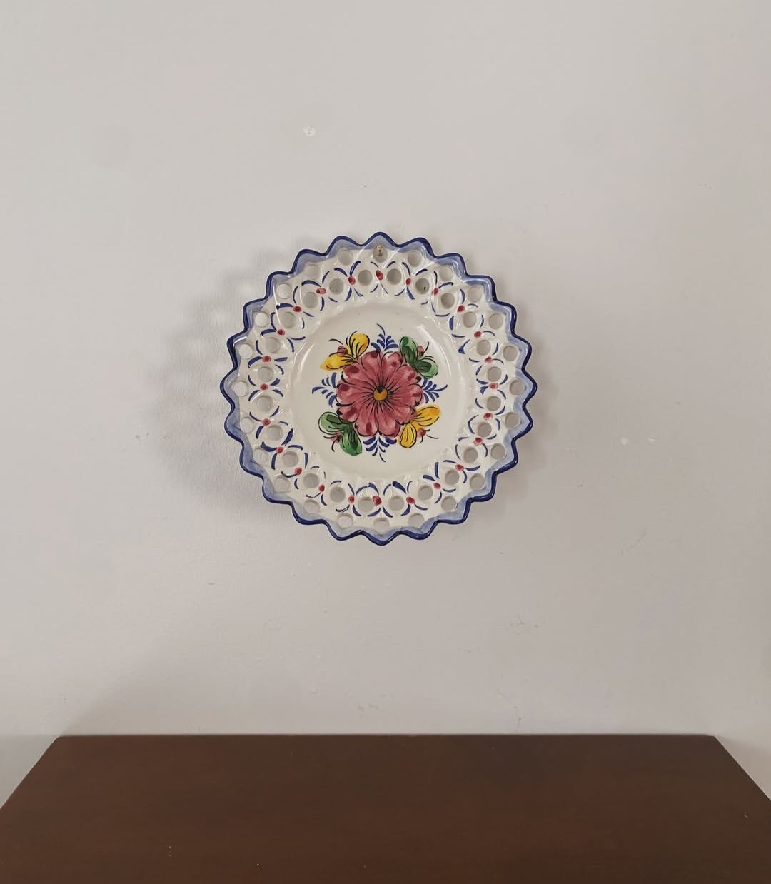 Hand-Painted Portuguese Ceramic Plate — view 2