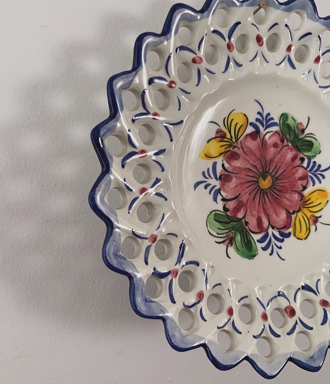 Hand-Painted Portuguese Ceramic Plate — view 3