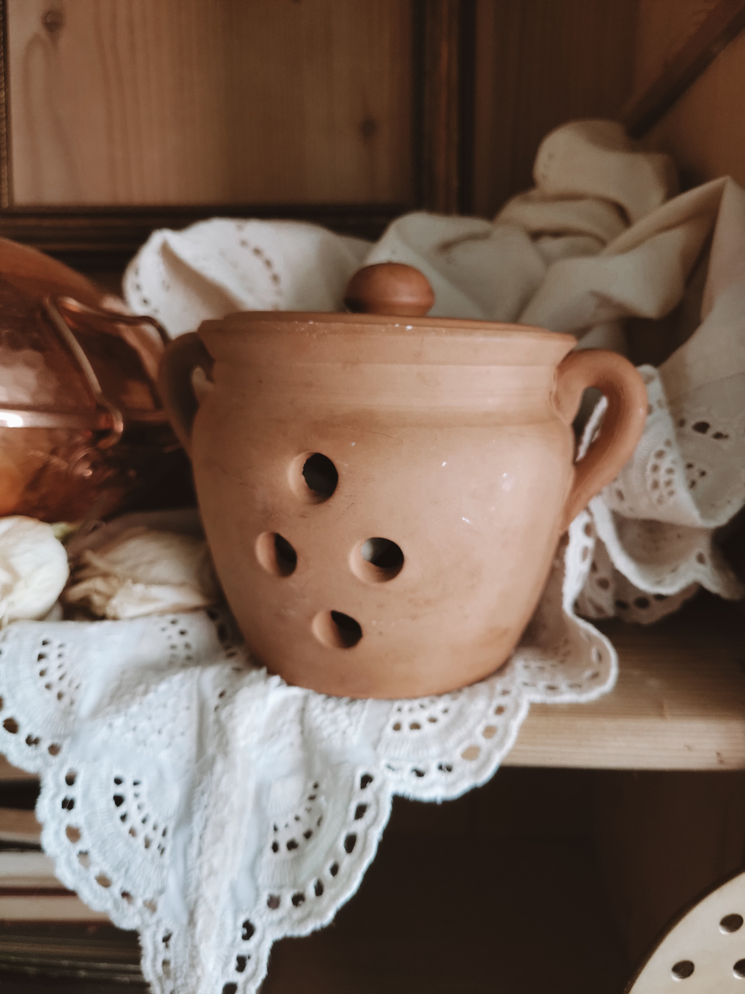 Terracotta Garlic Keeper