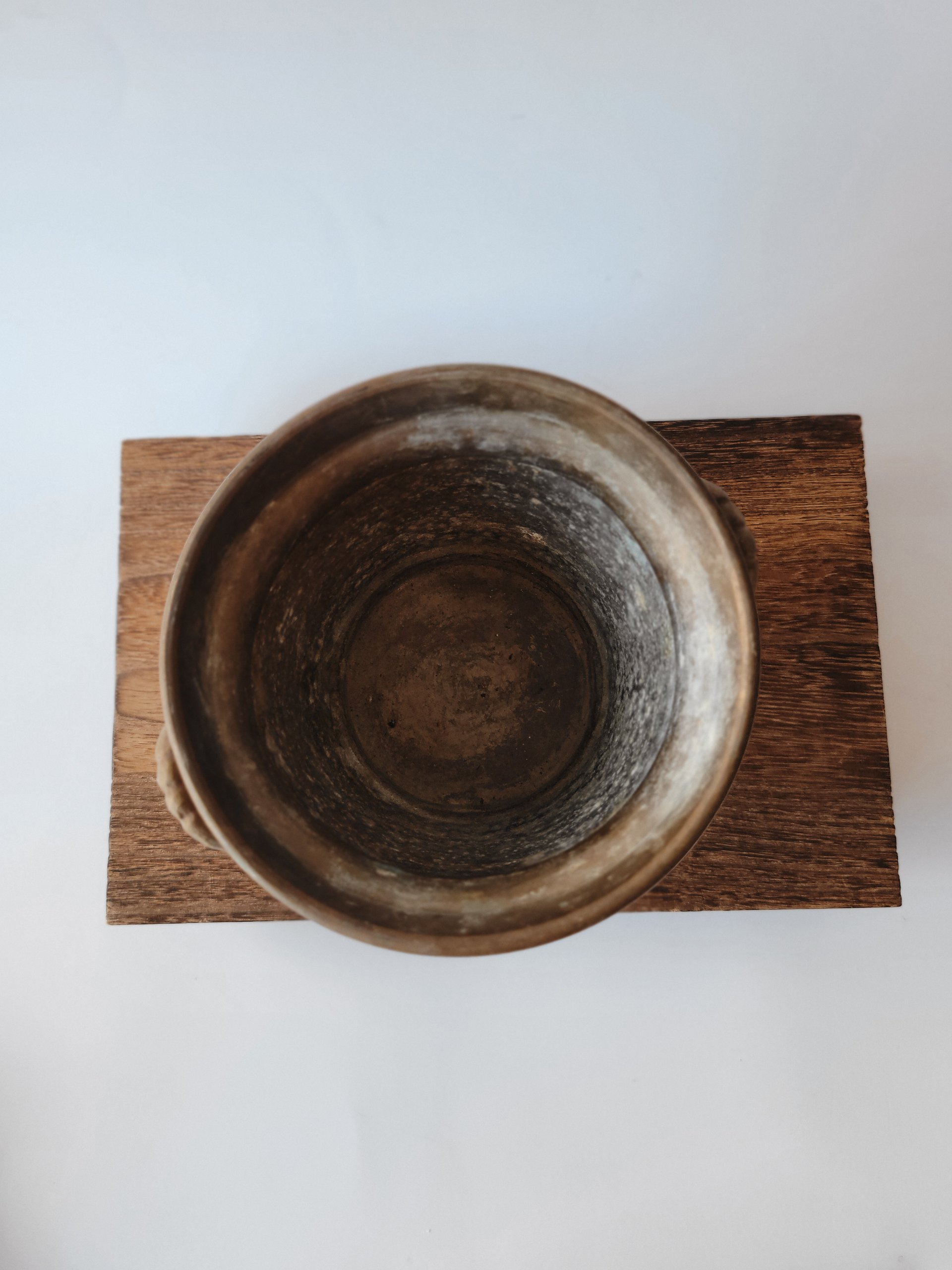 Hammered Brass Cachepot — view 3