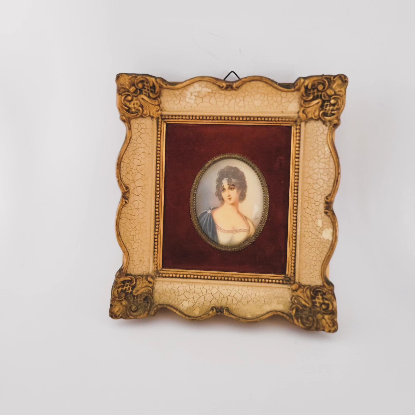 Portrait in Ornate Gilt Frame