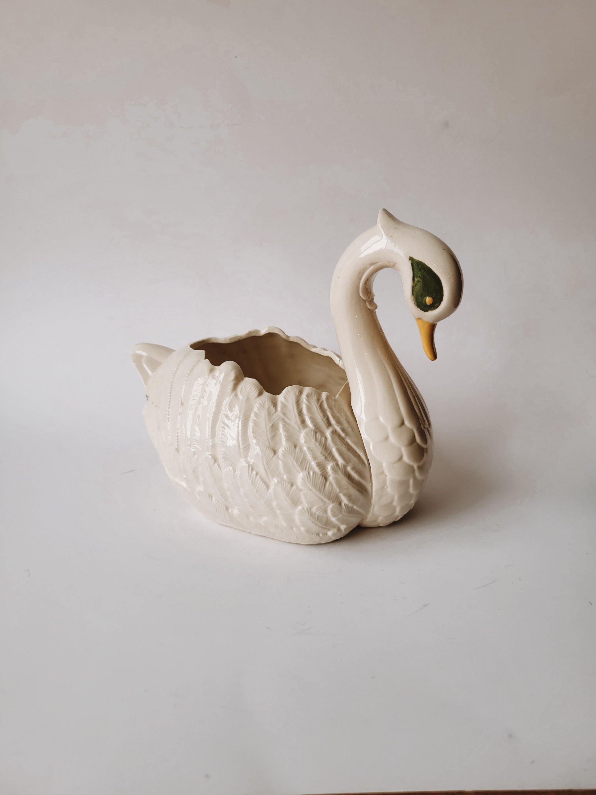 Ceramic Swan Planter