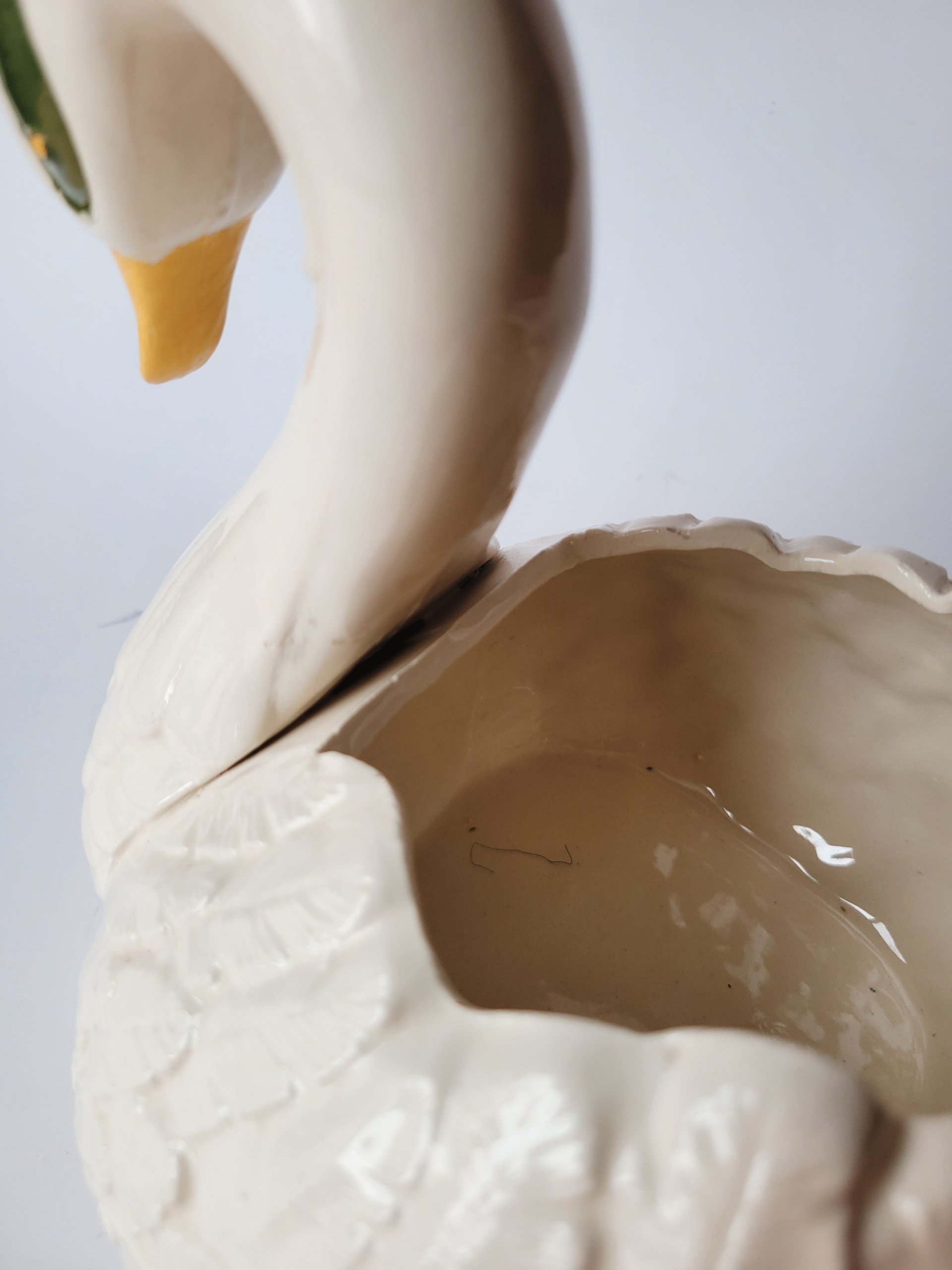 Ceramic Swan Planter — view 6