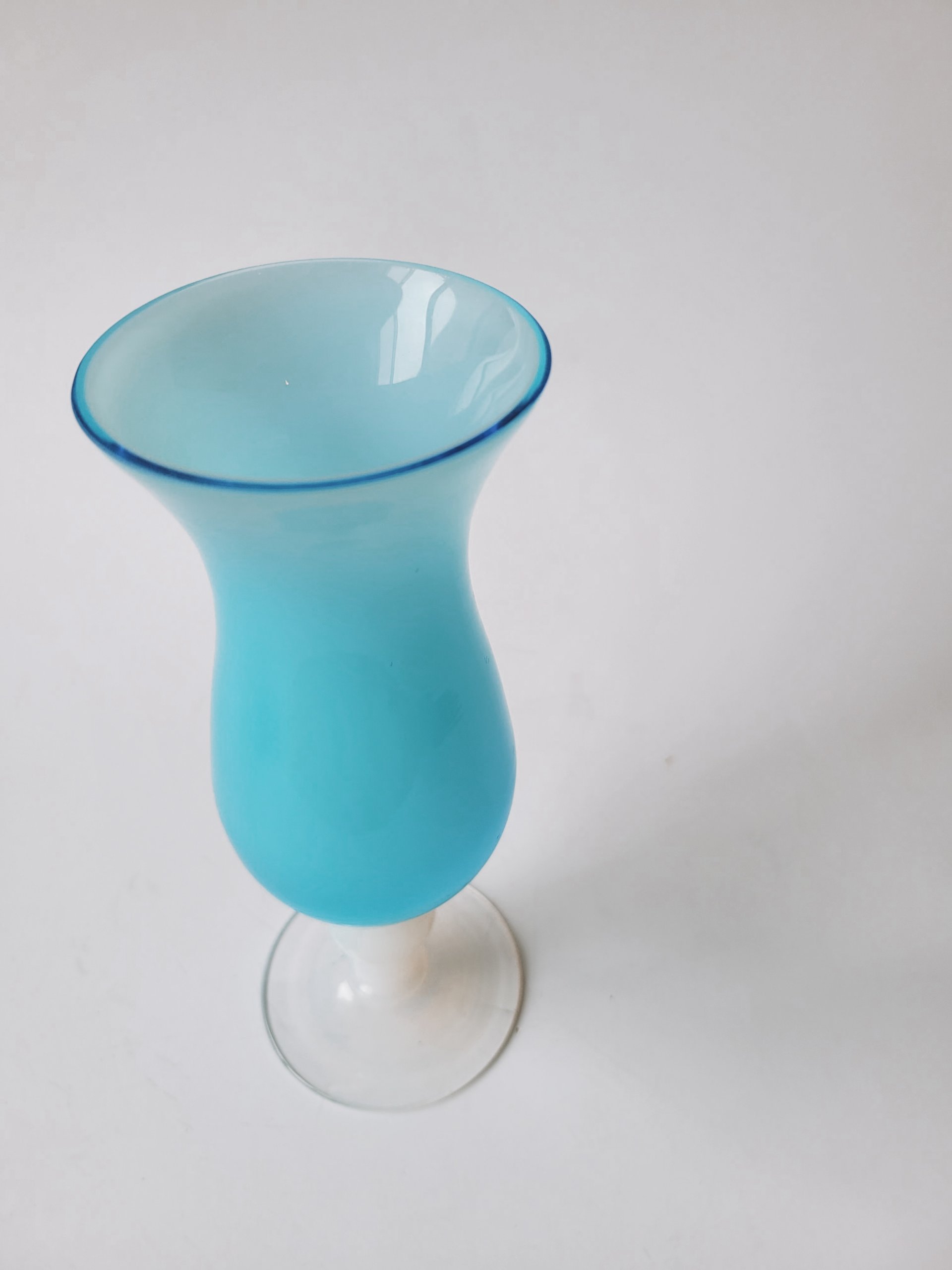 Blue Opaline Vase — view 2