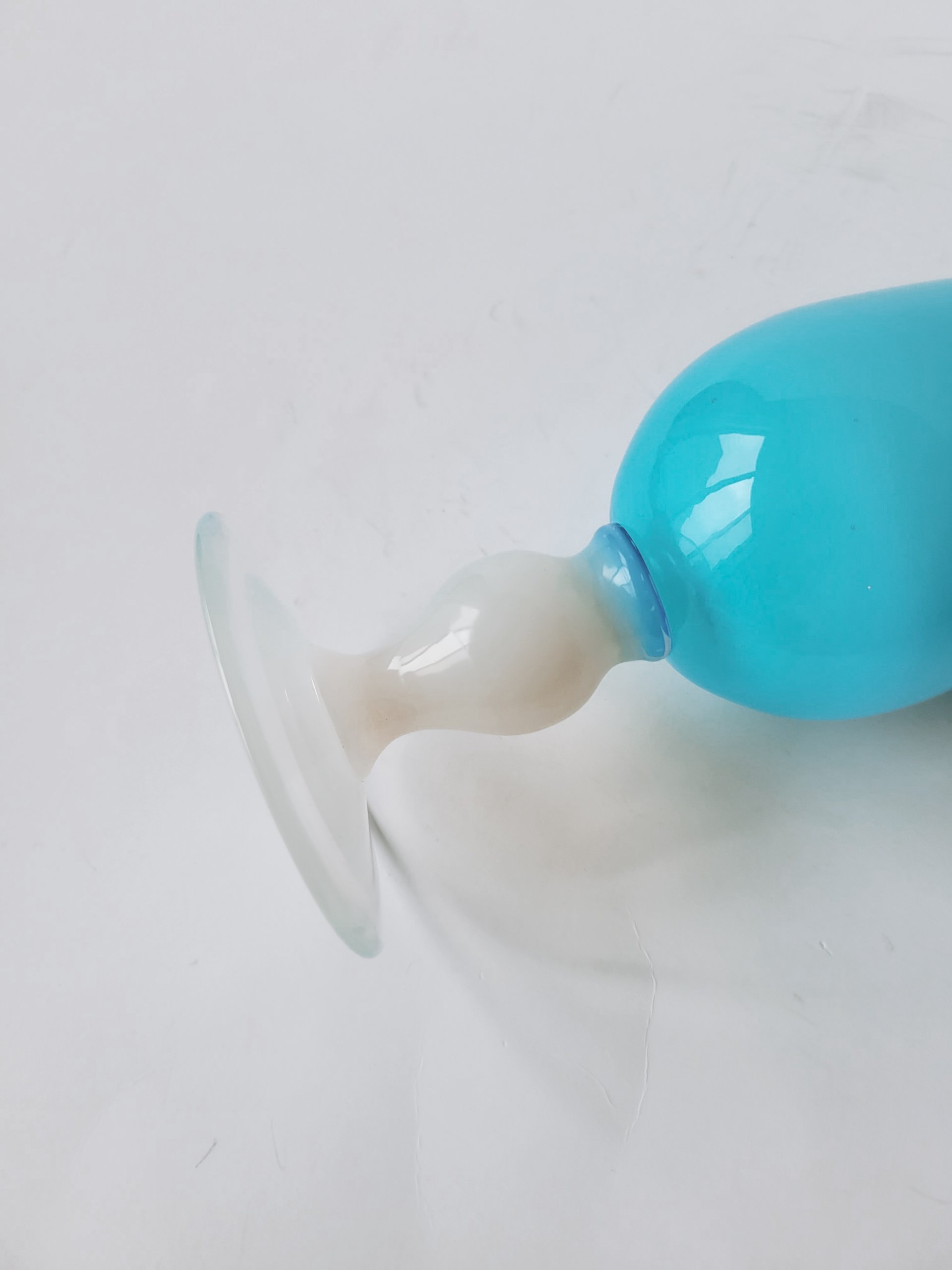 Blue Opaline Vase — view 3
