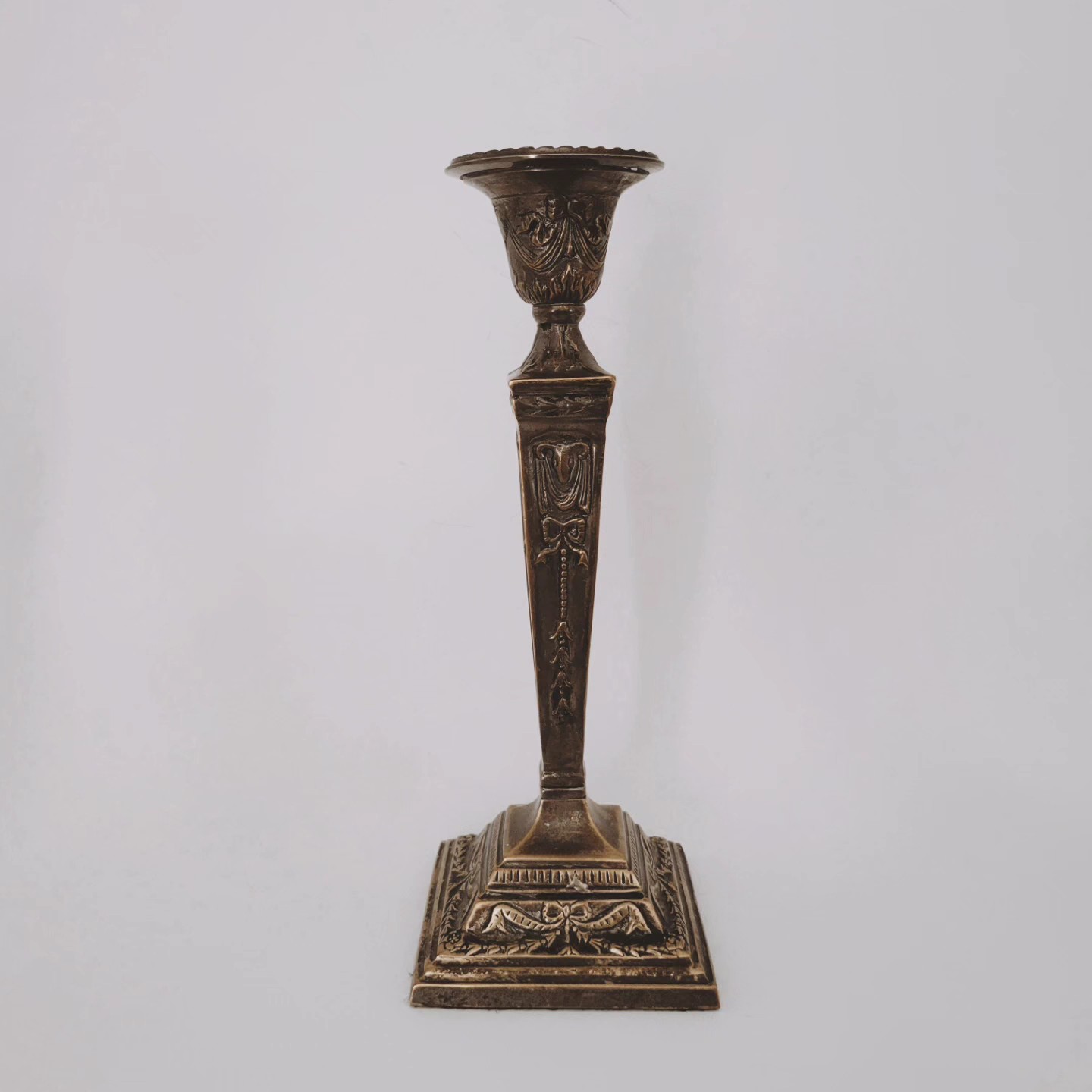 Silver-Plate Candle Holder
