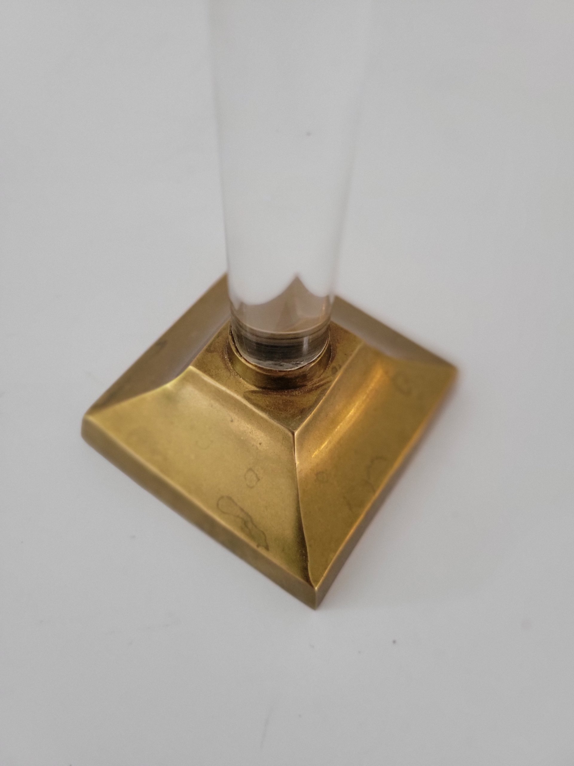 Brass & Lucite Candleholder — view 4
