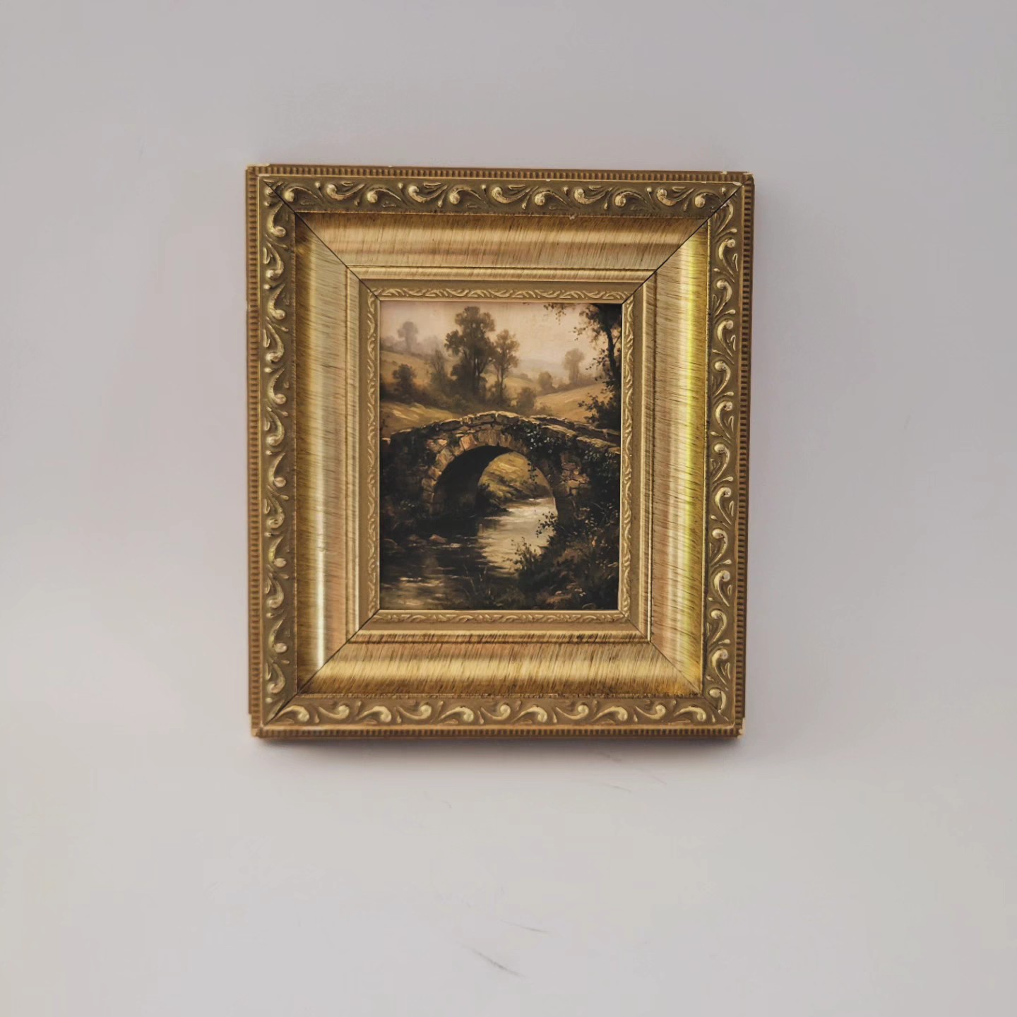 Ornate Frame Paired with a Landscape Print