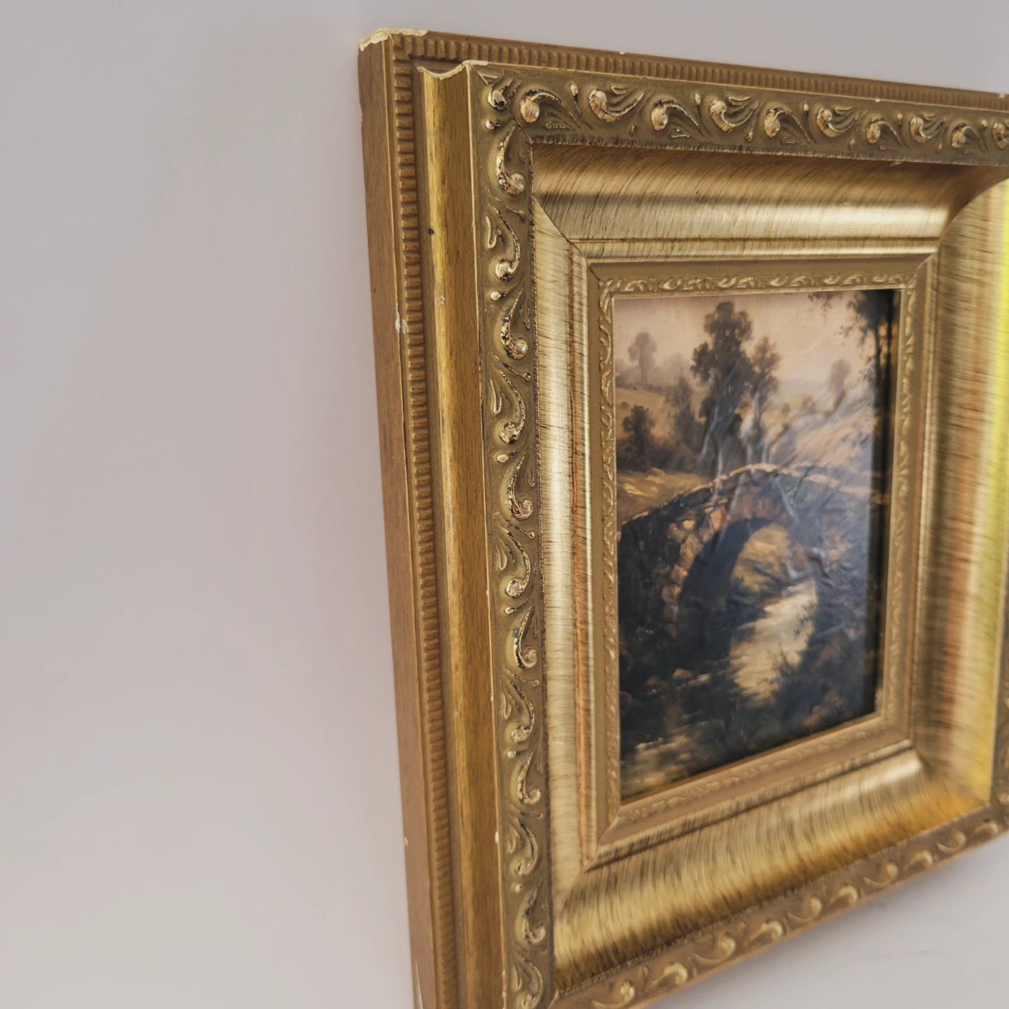 Ornate Frame Paired with a Landscape Print — view 2